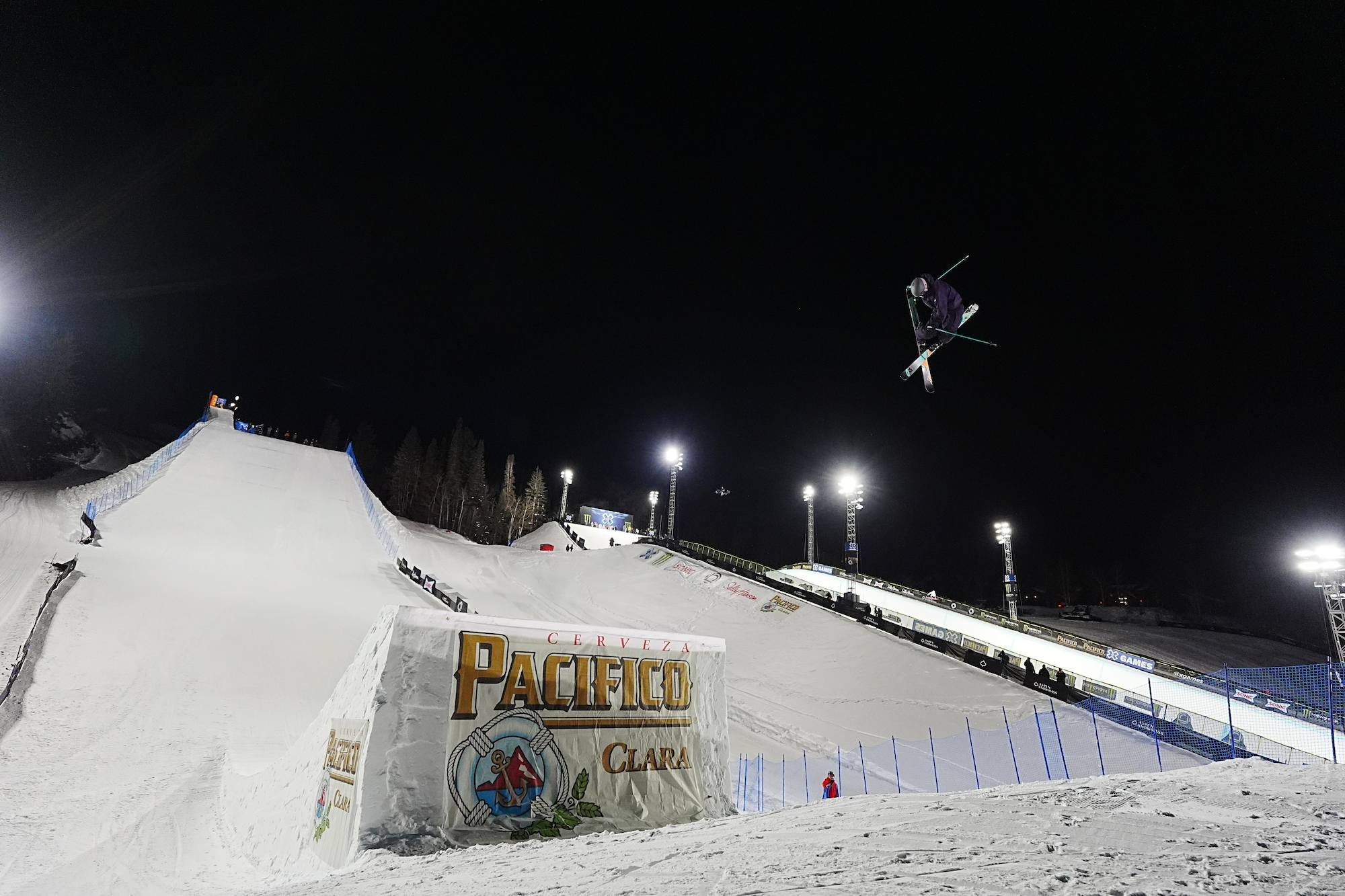 Grace Henderson hitting the Big Air jump at X Games 2025