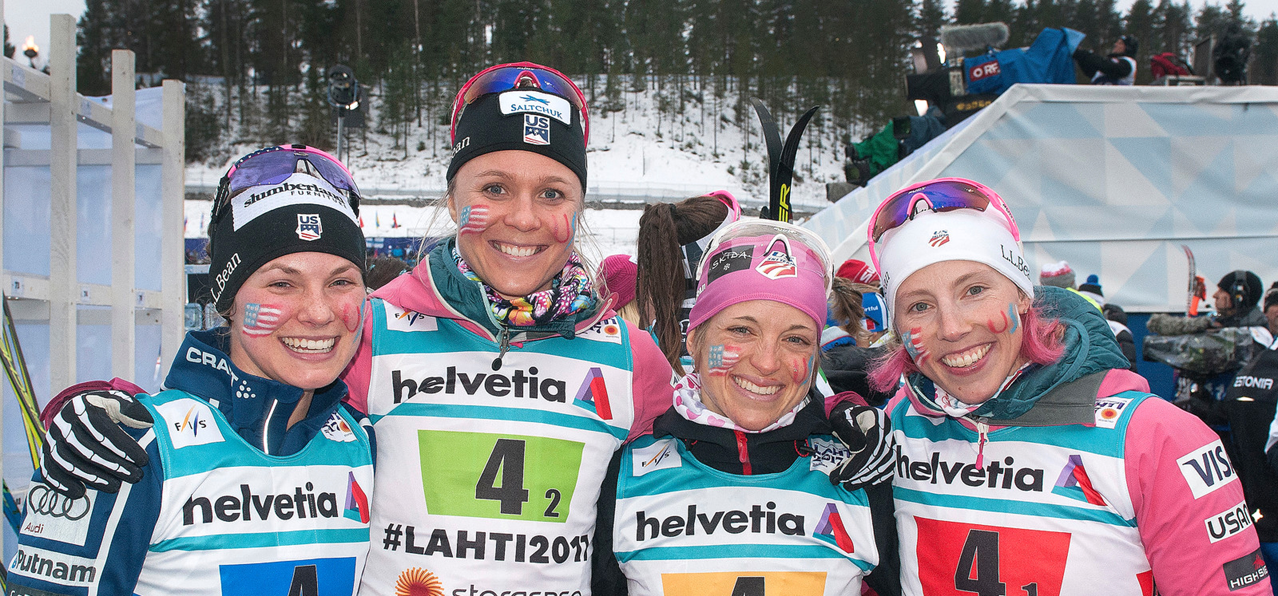 The U.S. women are expected to be contenders for a medal in the 4x5k relay at the 2018 Olympic Winter Games (U.S. Ski & Snowboard)