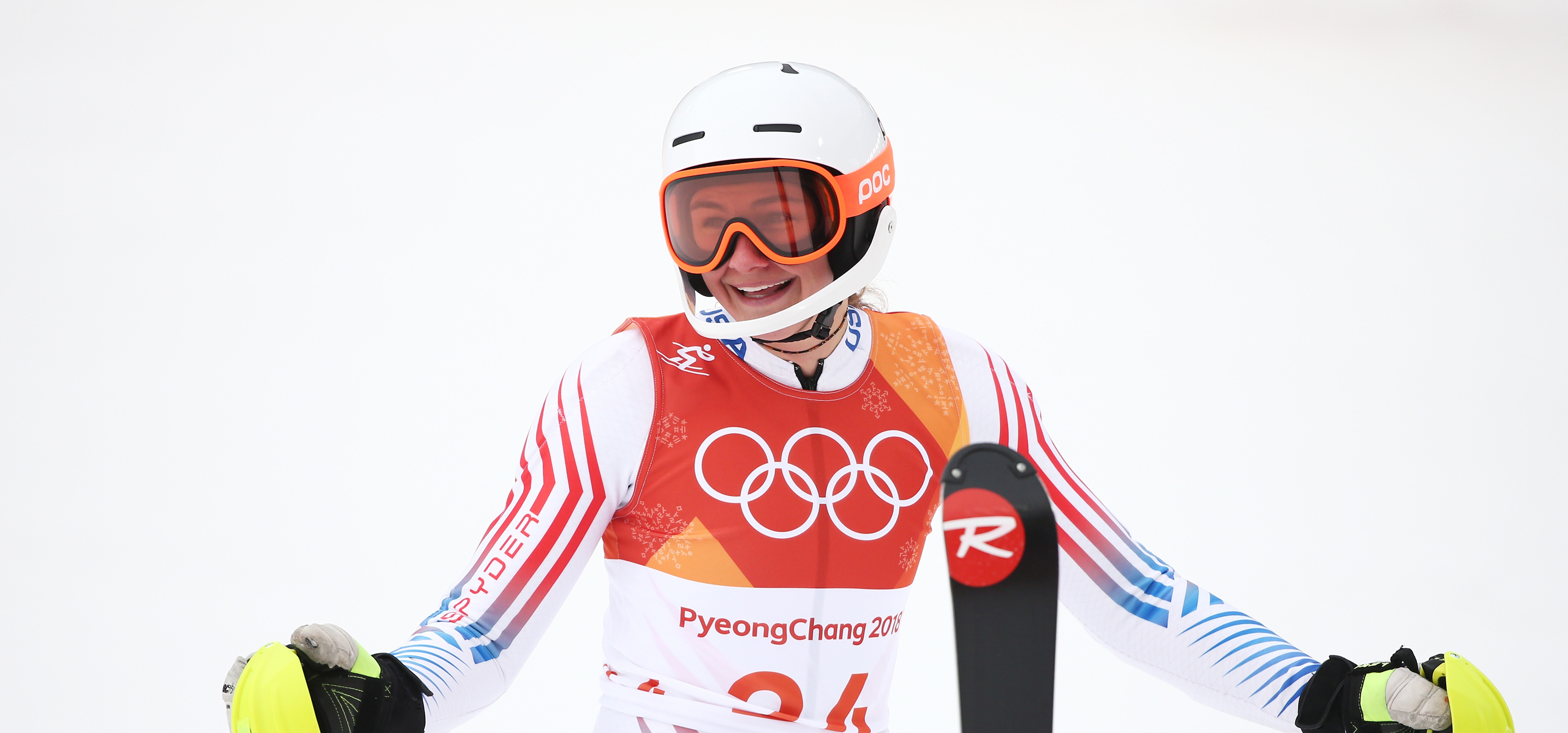 Alice Merryweather joins five of her teammate in the Olympic debut of the alpine team event Saturday. (Getty Images - Dan Istitene)