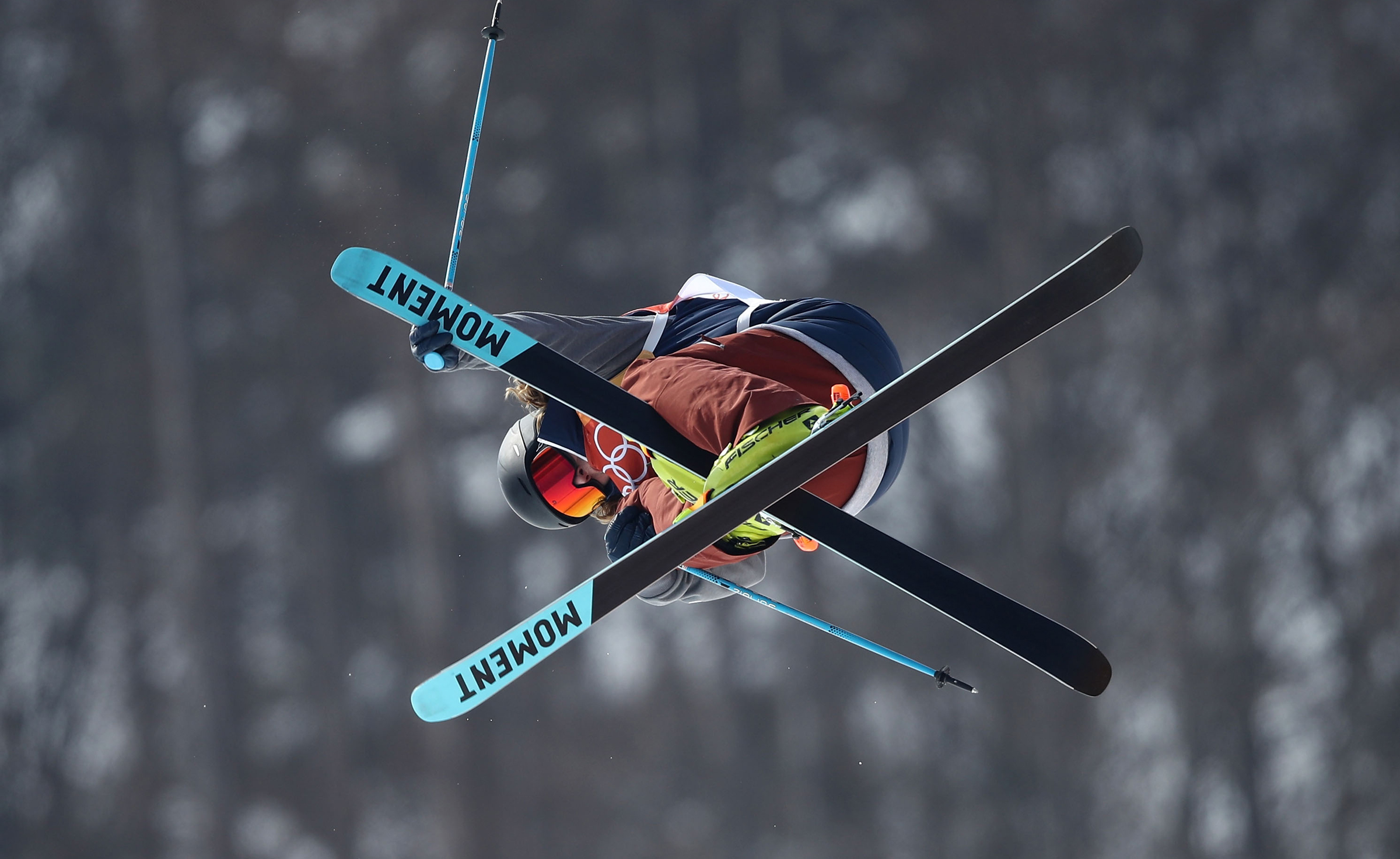David Wise nailed his third run to win back-to-back Olympic halfpipe gold medals at Phoenix Snow Park. (Getty Images - Cameron Spencer)