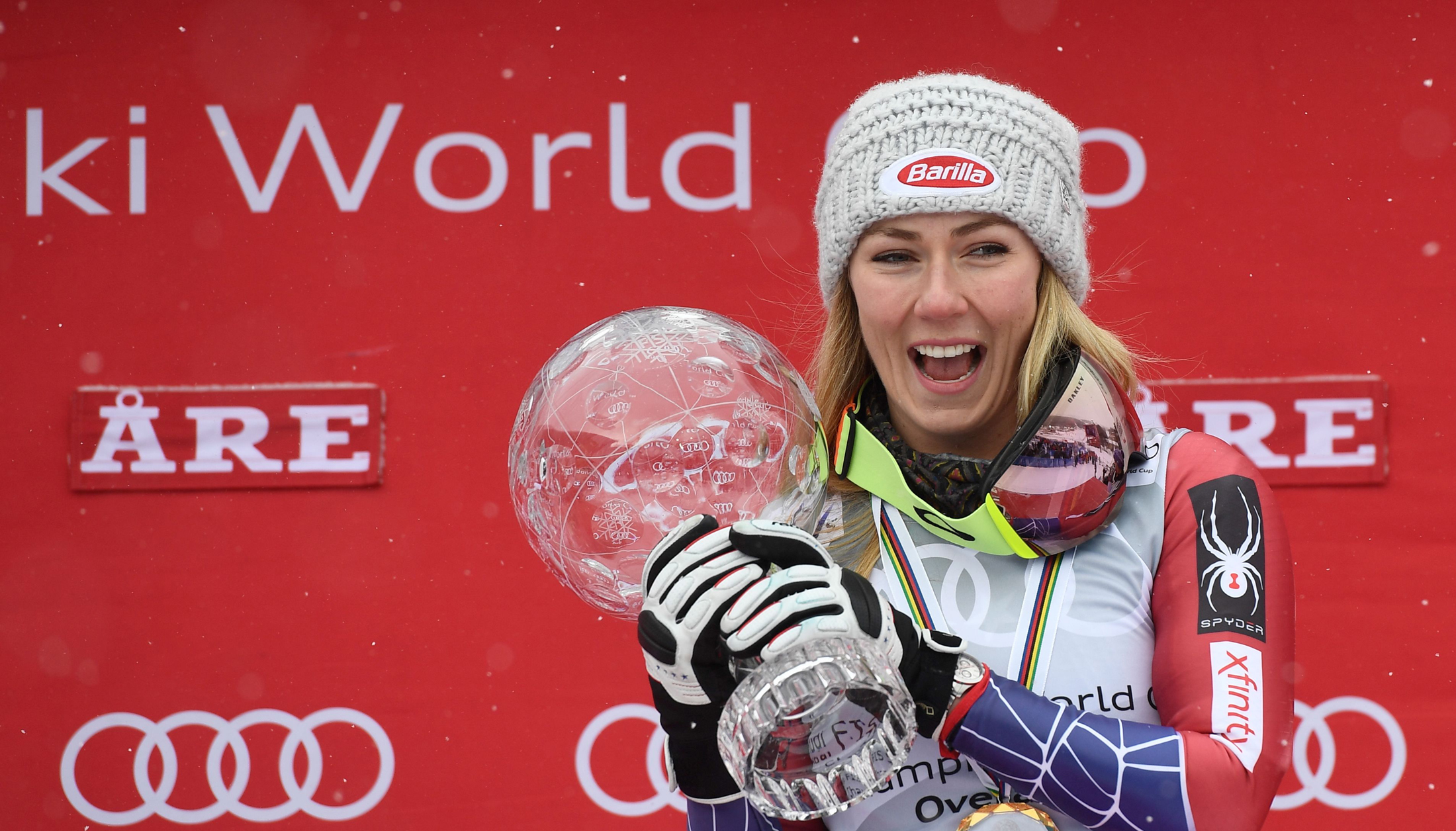 Mikaela Shiffrin won the overall World Cup title for the second-straight year. (Getty Images/Agence Zoom - Alain Grosclaude)