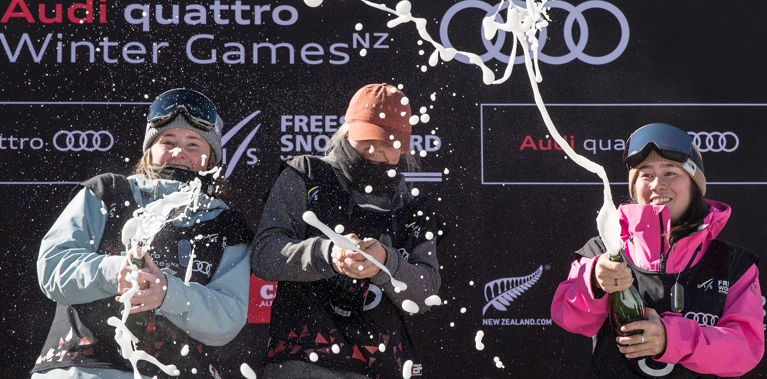 Women's Freeski World Cup Big Air Podium Claire Second