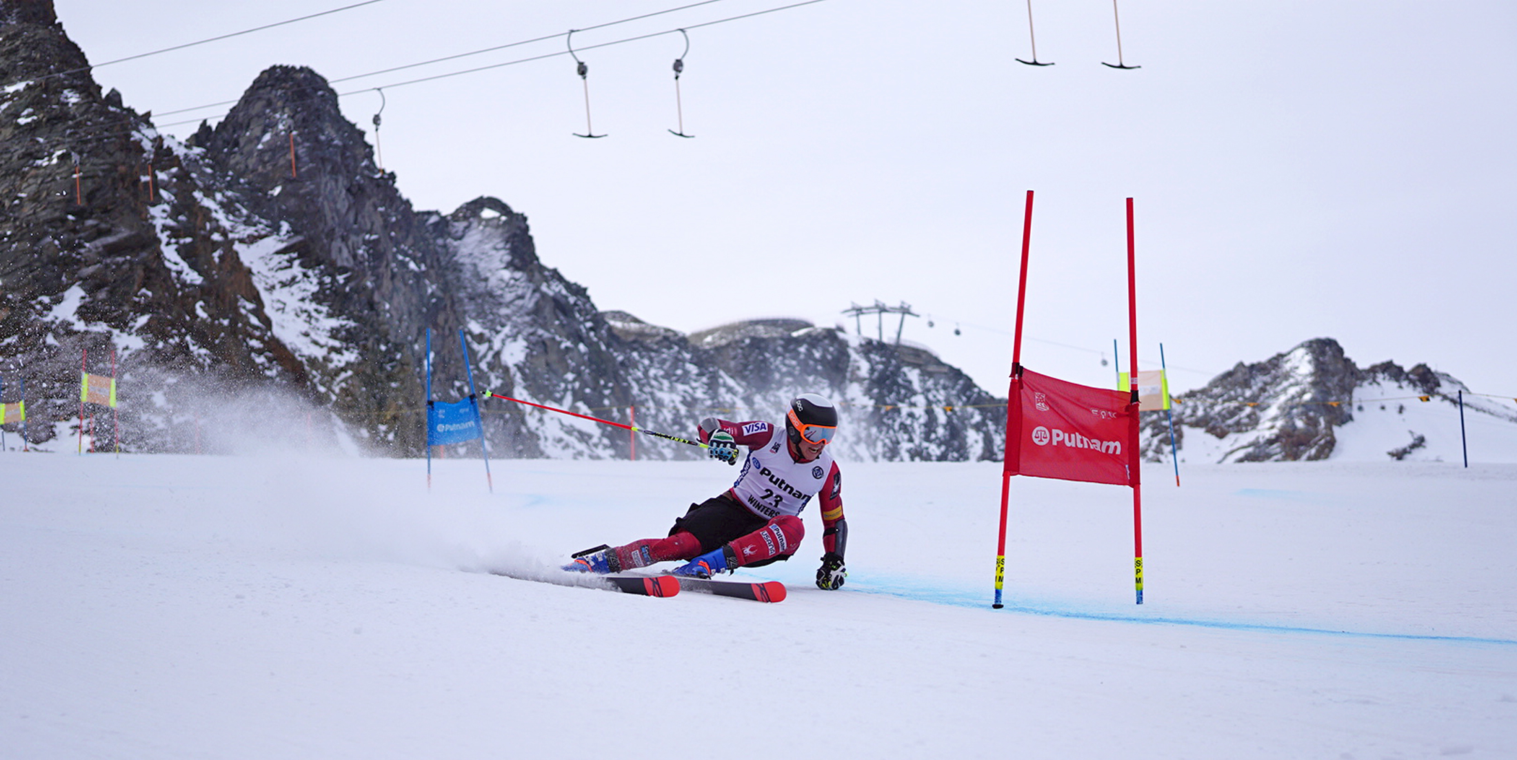 Luke Winters training in Sölden.