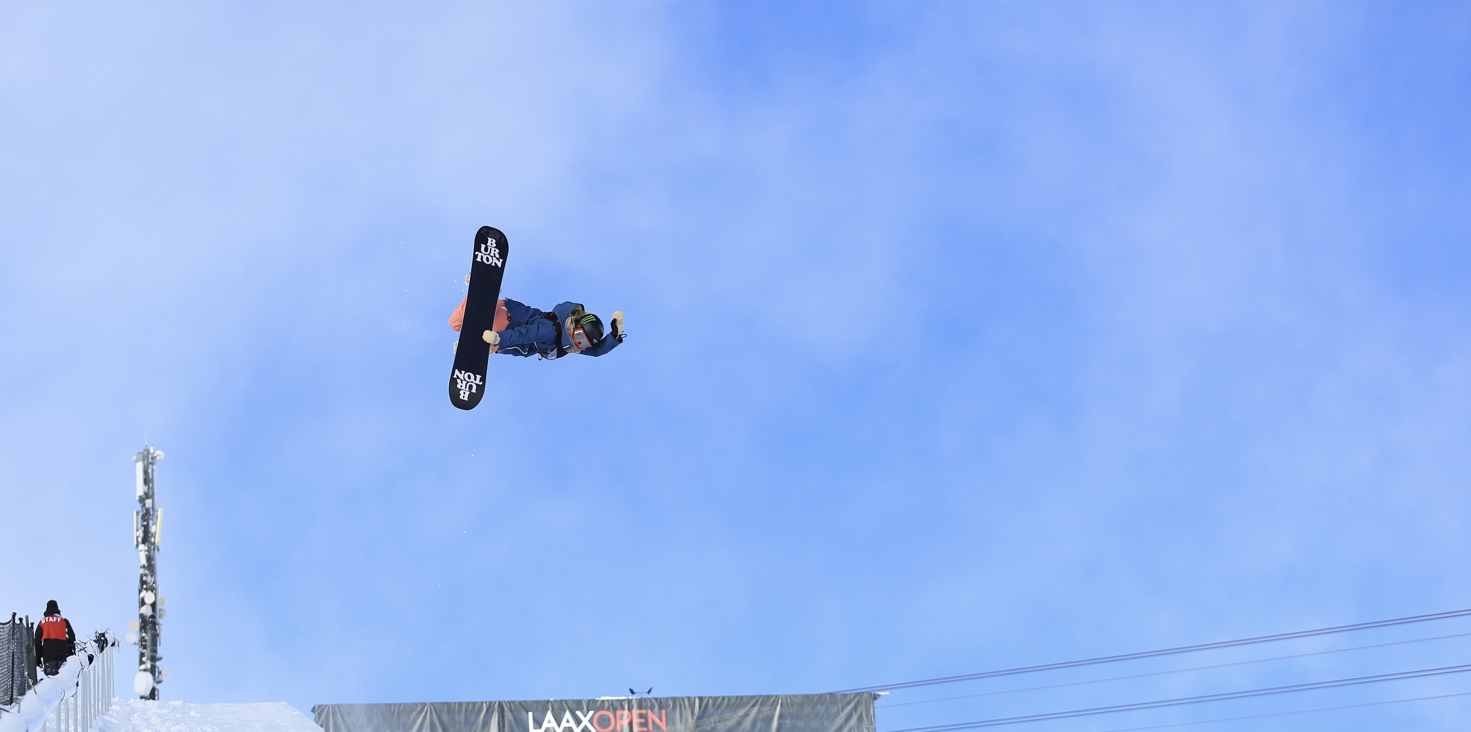 Chloe Kim airborne