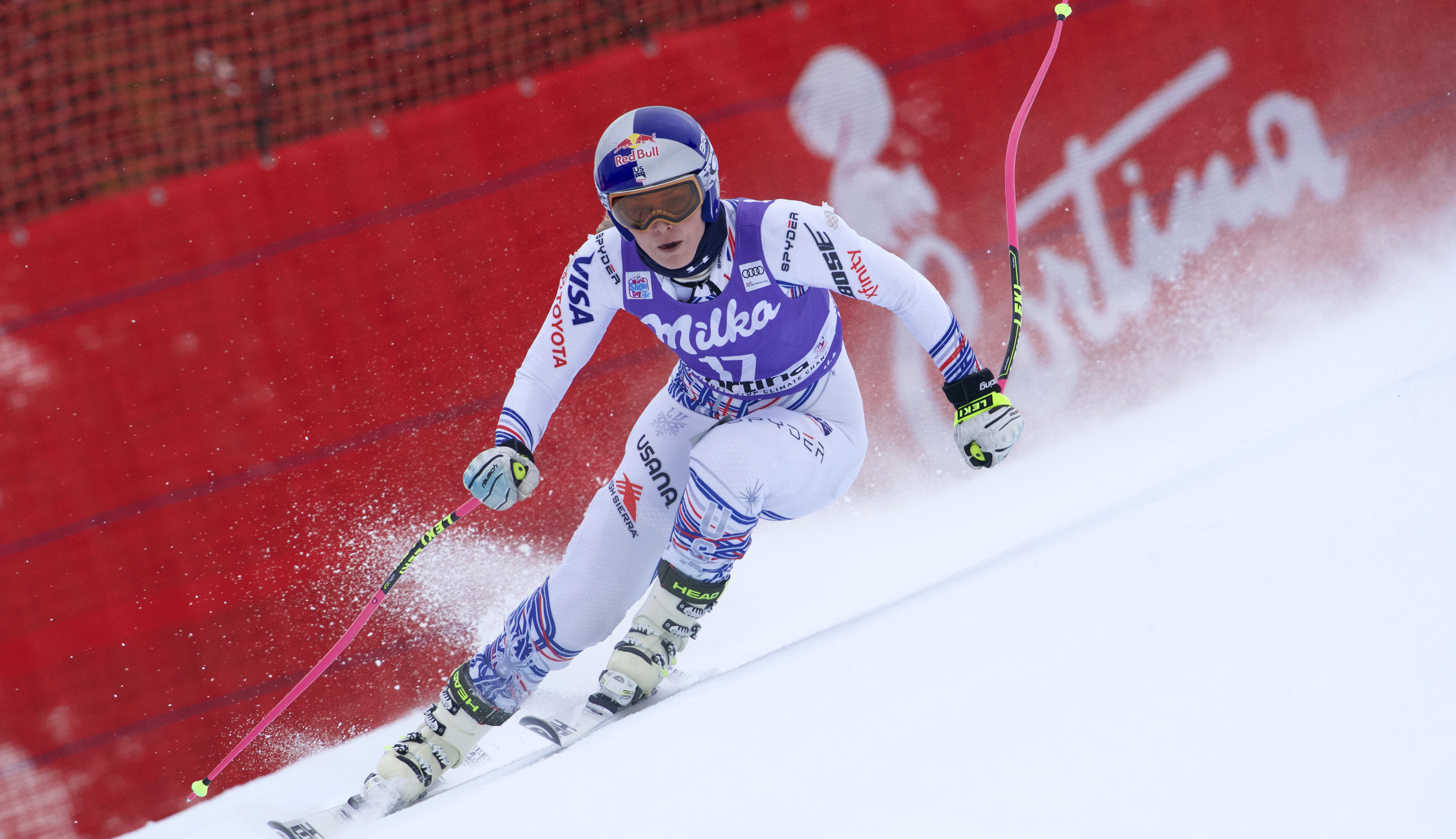 Lindsey Vonn DH Training Cortina 1-17-19 Lindsey Vonn DH Training Cortina 1-17-19