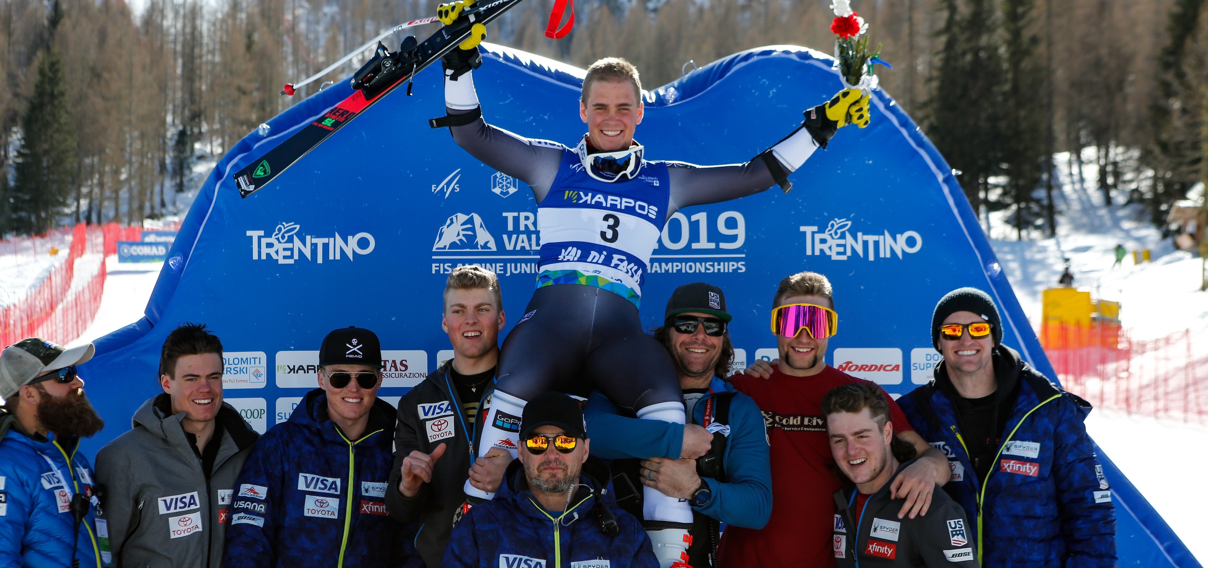 River Radamus Golden at World Champs in Val di Fassa, Italy