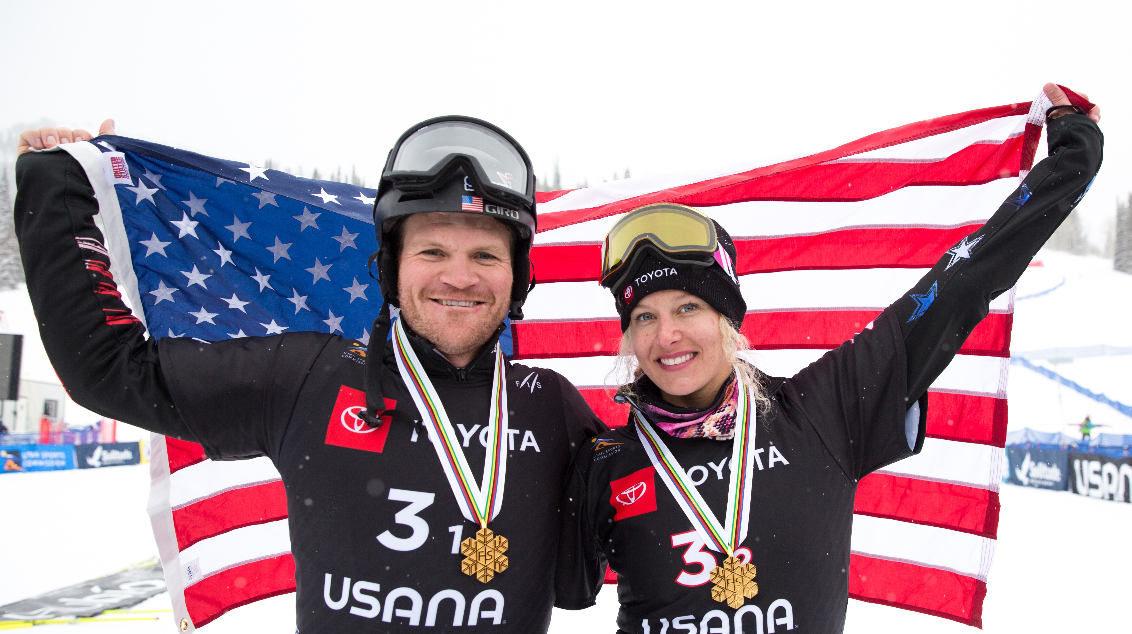 Lindsey Jacobellis and Mick Dierdorff