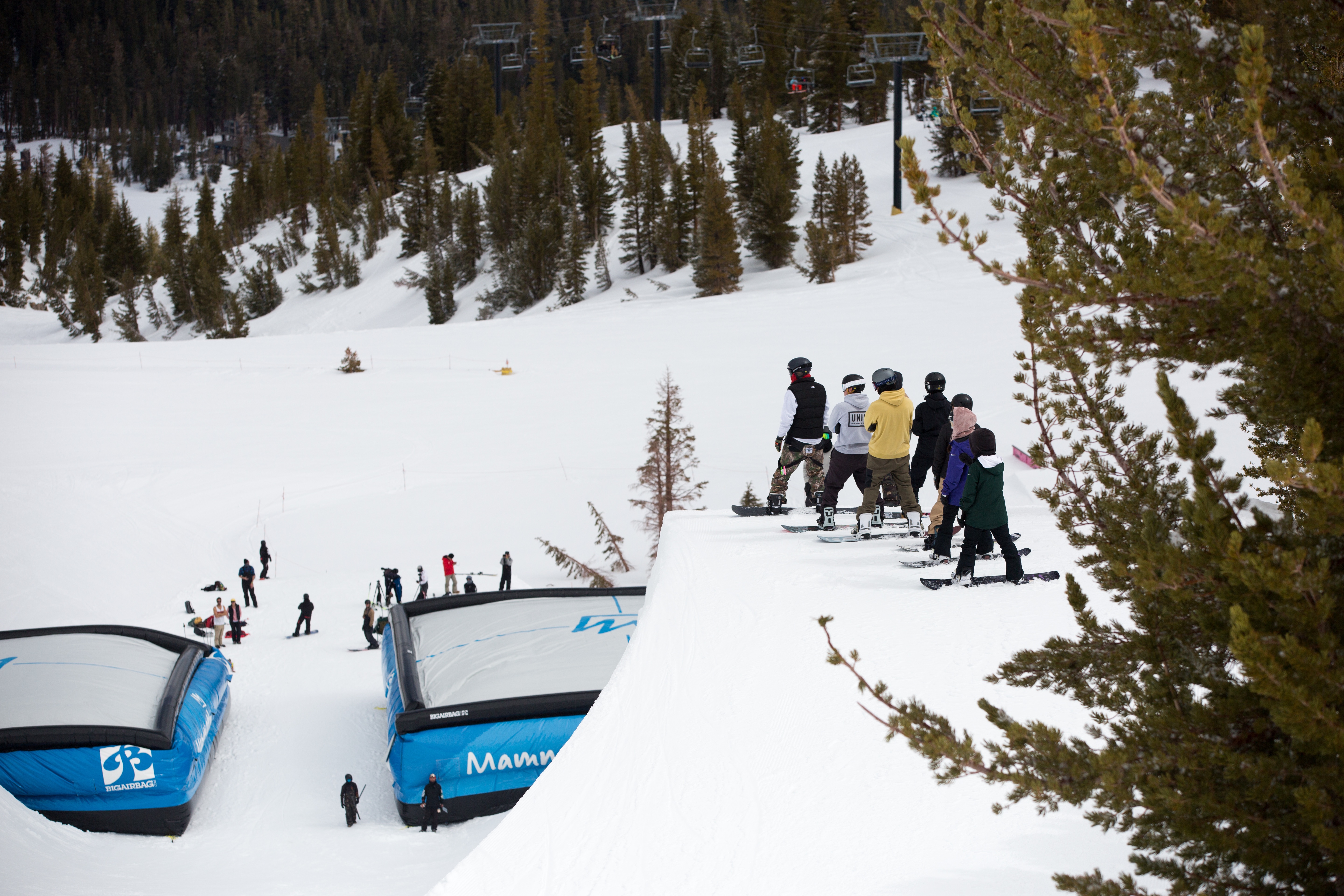 Athletes on superpipe
