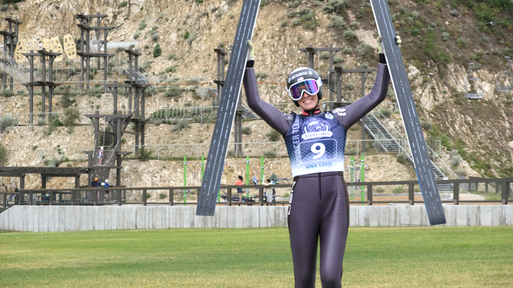 Nina Lussi won her third national title in ski jumping. (USA Nordic) Lussi