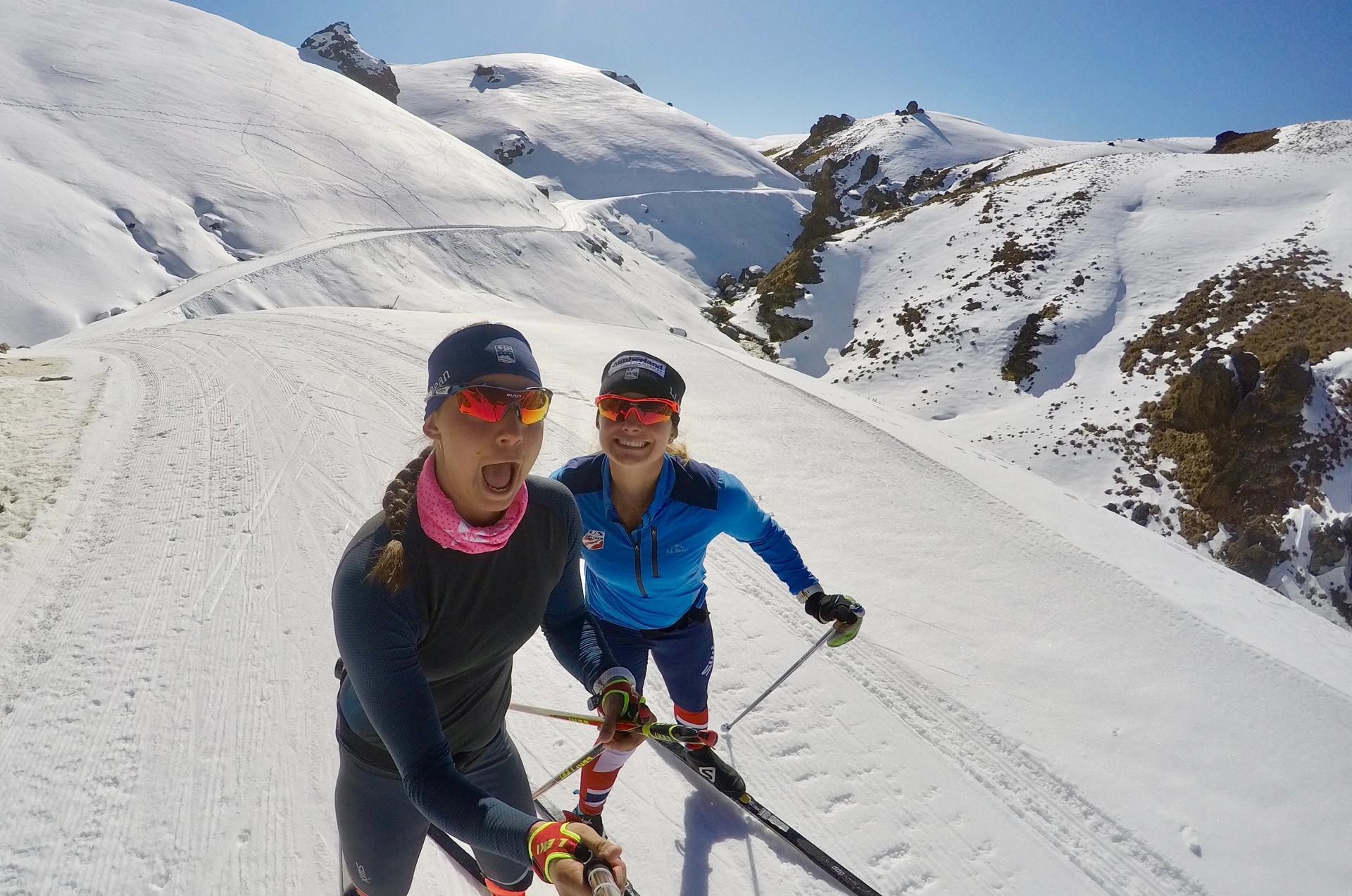 Julia Kern and Jessie Diggins