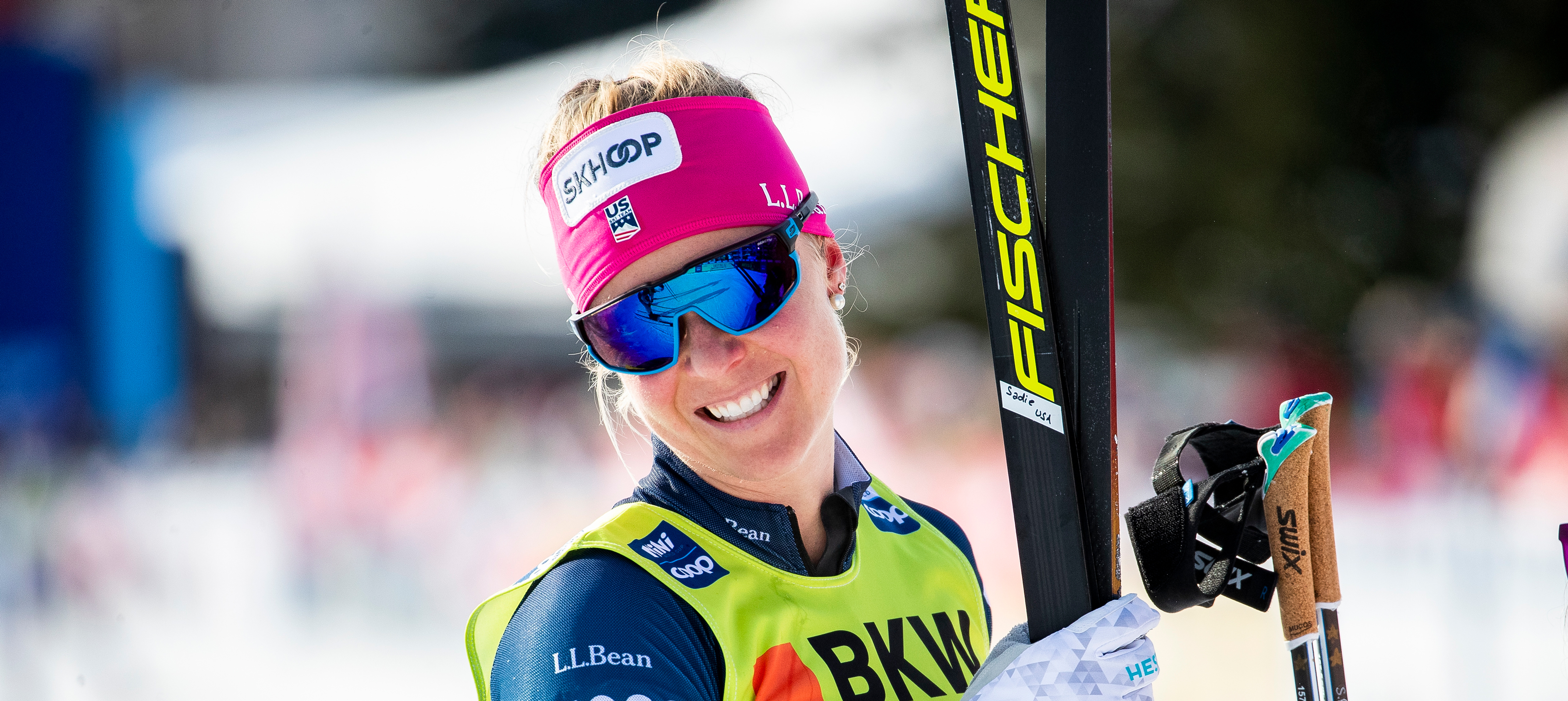 Sadie Maubet Bjornsen was the top U.S. finisher in Wednesday's fourth stage of the Tour de Ski.
