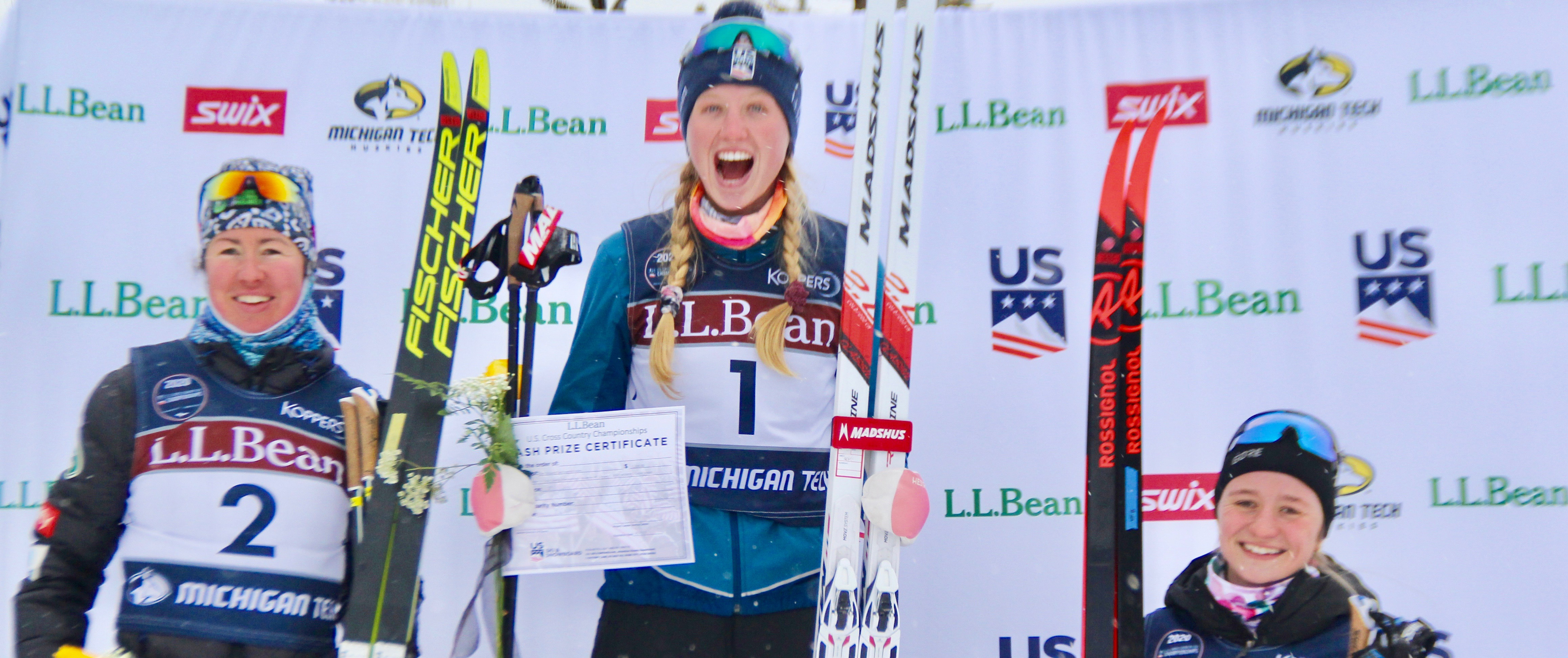 Women's podium