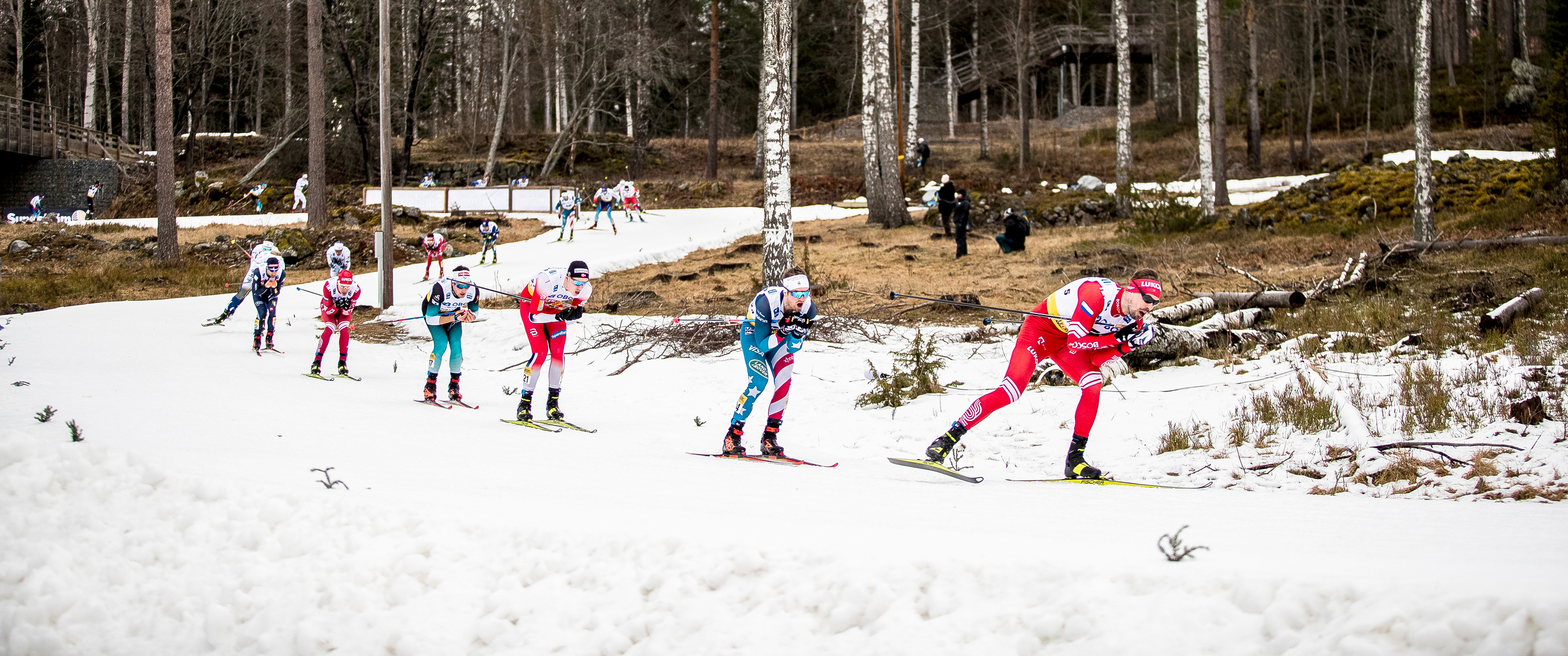 David Norris posted his best World Cup result of the season, finishing 24th, Sunday in Falun, Sweden. (www.nordicfocus.com. © Modica/NordicFocus)
