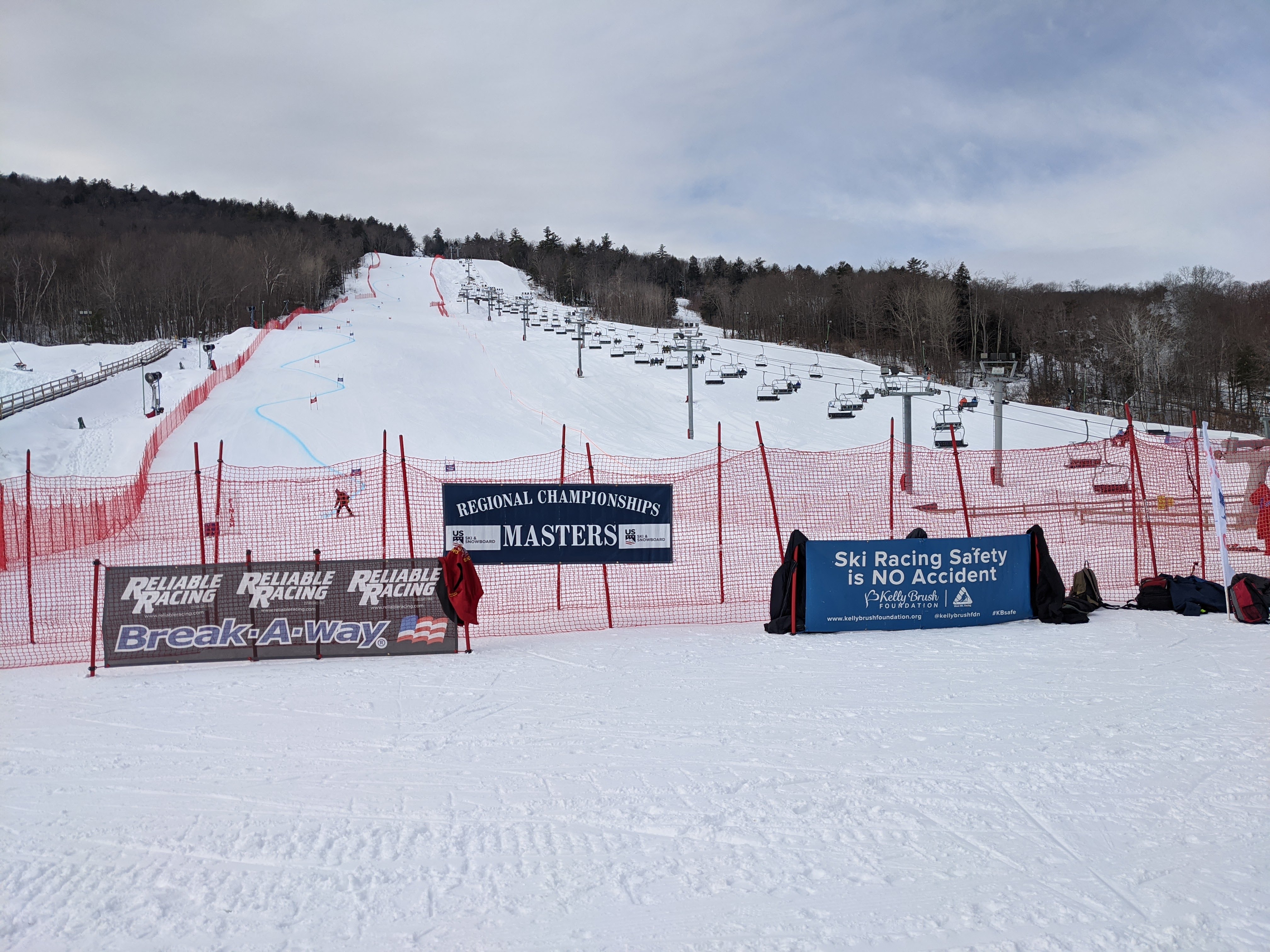 2021 Phillips 66 Eastern Regional Championship Banners at the base of the West Mountain
