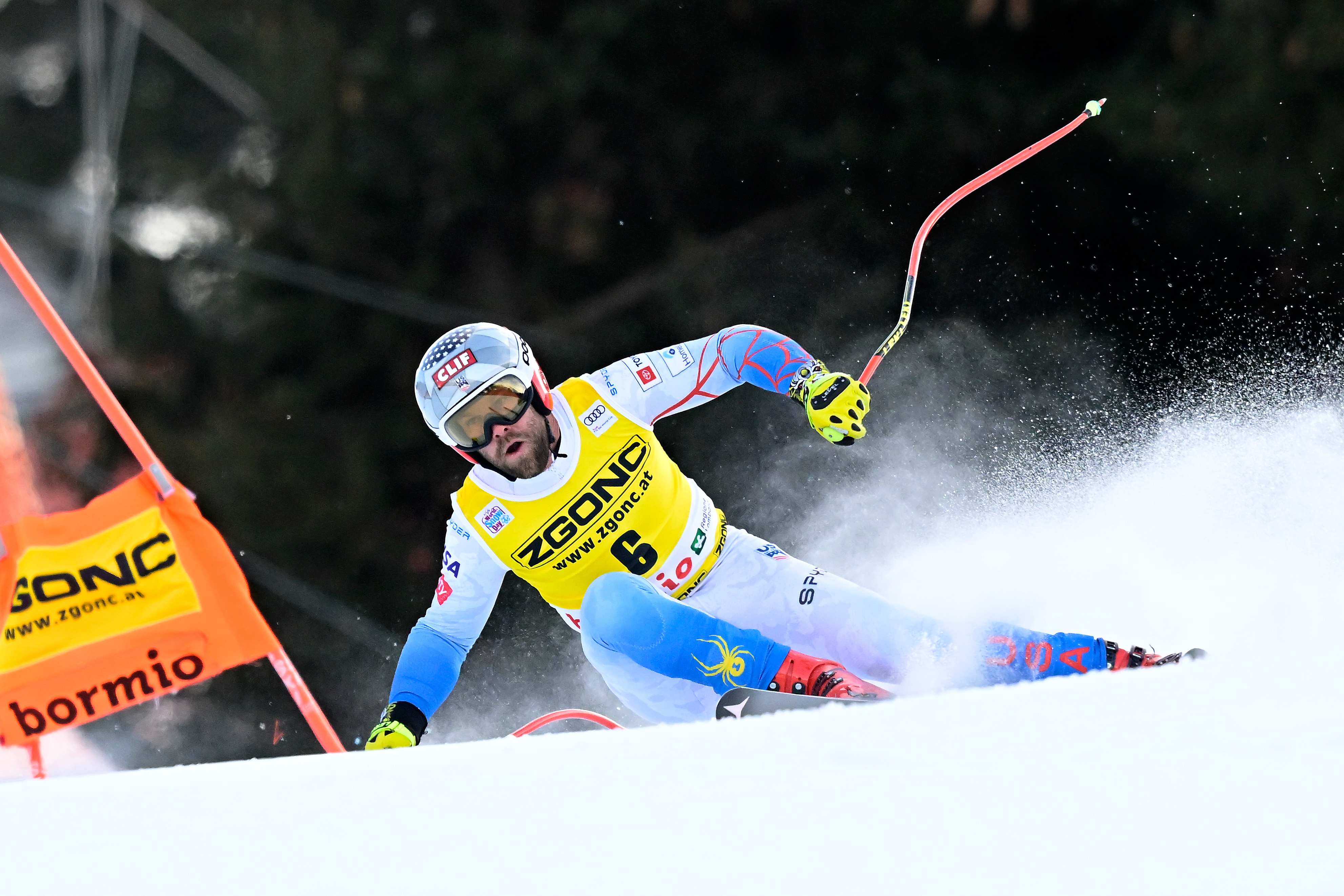 Ganong Eighth in Bormio Downhill