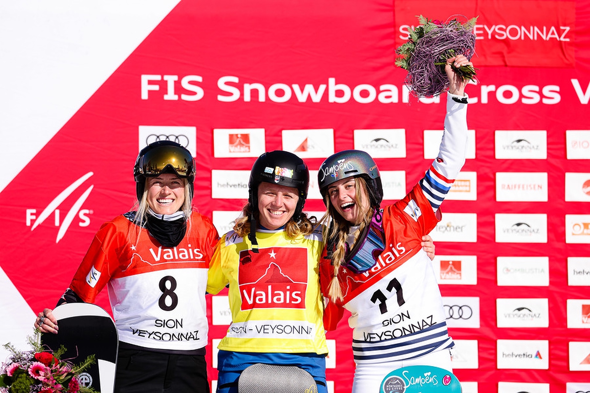 Women's podium 