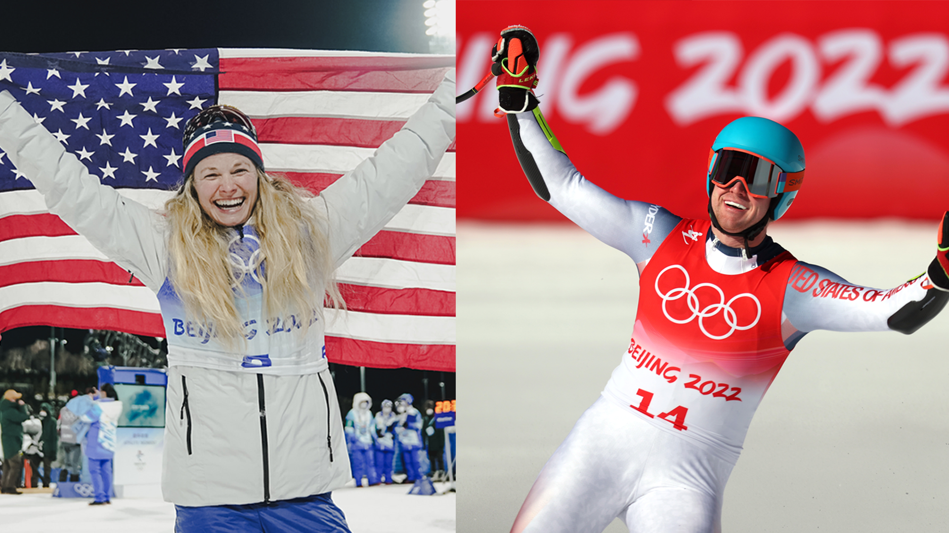 Jessie Diggins and Ryan Cochran-Siegle