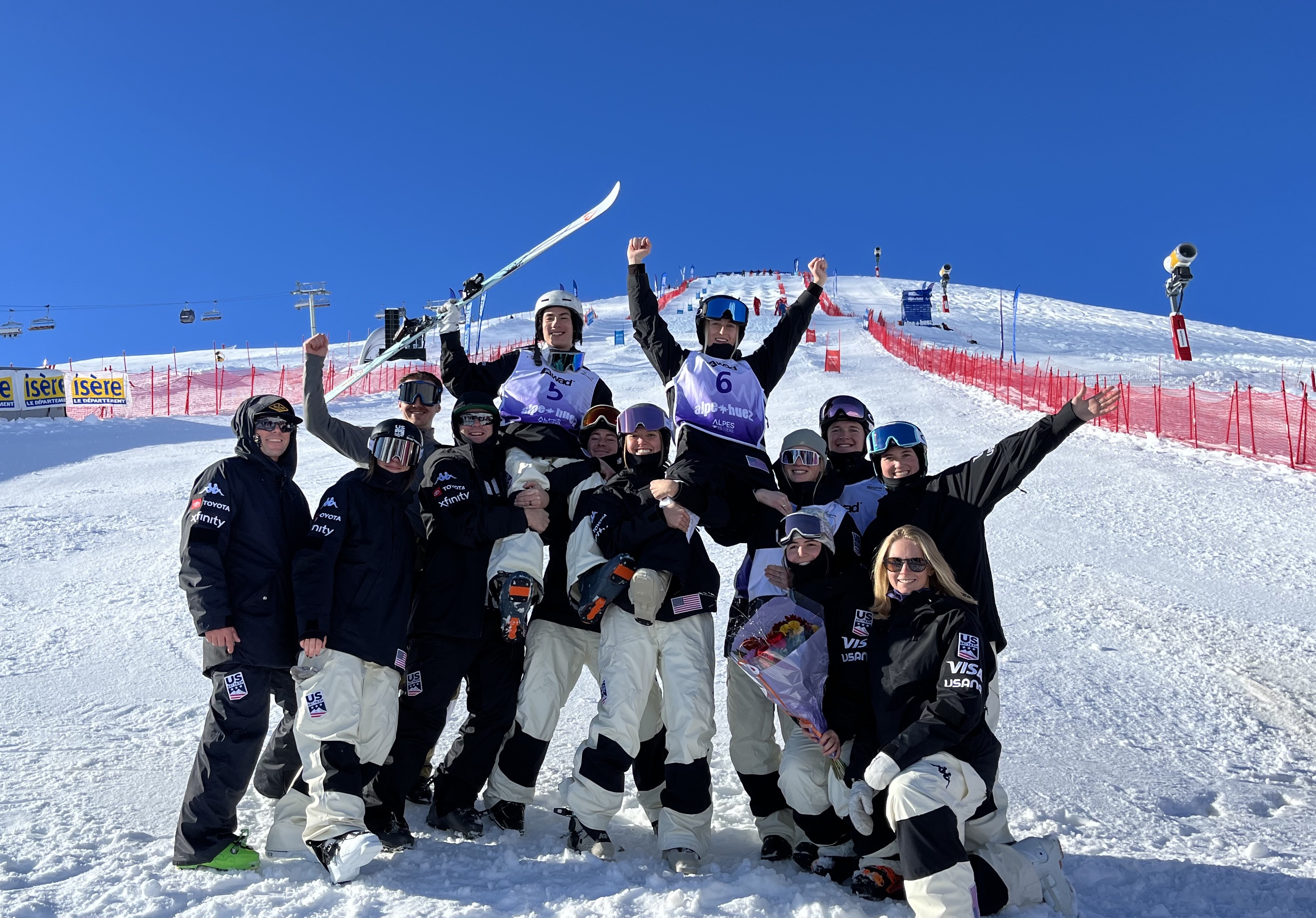 Liz Lemley and Cole McDonald Alpe d'Huez