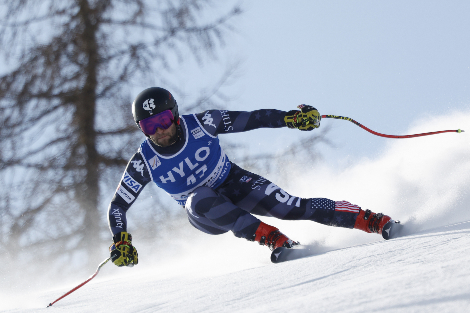 Kyle Negomir Skis to a Top 30 Super-G Finish