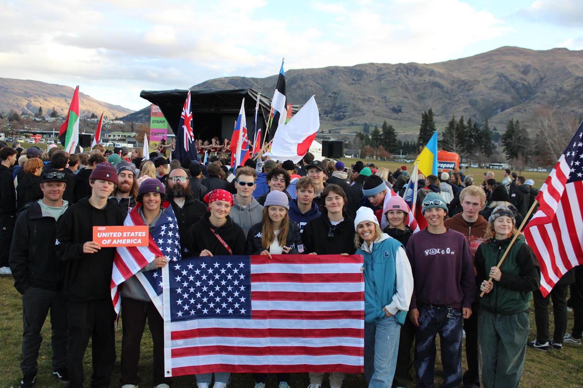 U.S. athletes at the 2023 Park & Pipe Junior World Championship in Cardrona, NZ. U.S. athletes at the 2023 Park & Pipe Junior World Championship in Cardrona, NZ.