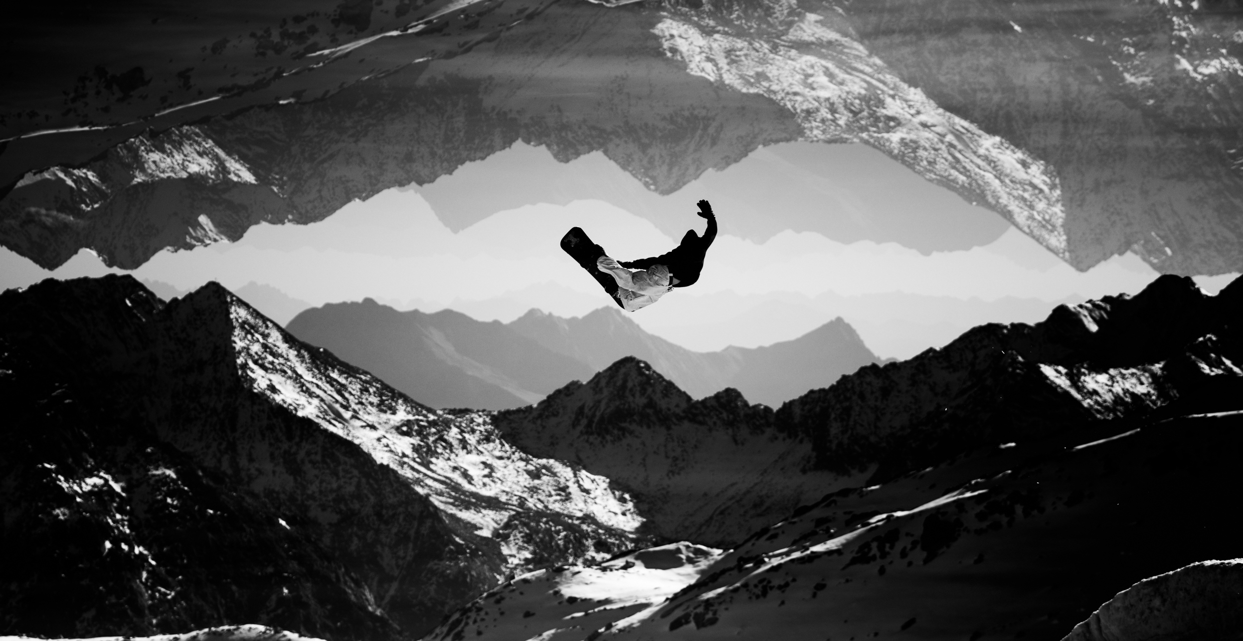 Snowboarder in Stubai
