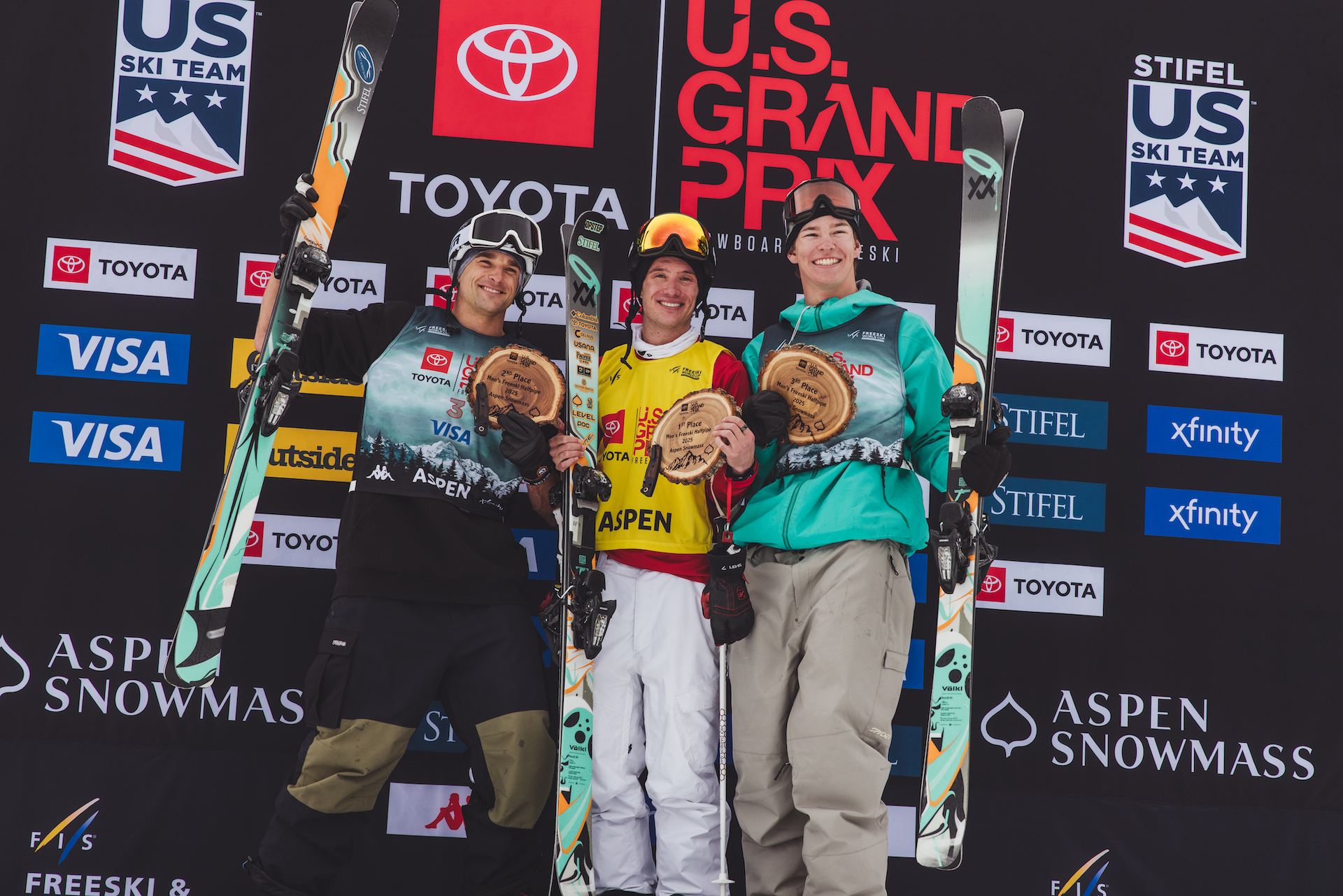 Goepper, Ferreira, Labaugh on the Podium Nick Goepper, Alex Ferreira, and Matt Labaugh on the podium at the Toyota U.S. Grand Prix