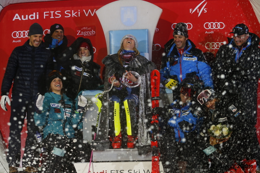 Mikaela Shiffrin Atop The Zagreb Throne