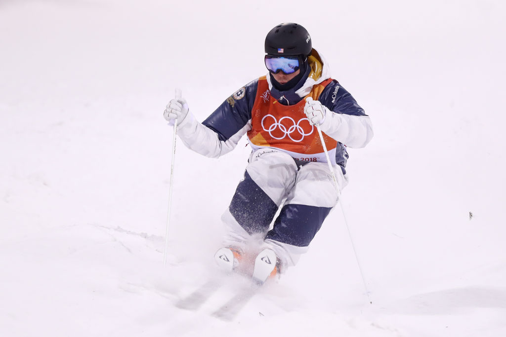 Casey Andringa led Team USA with a fifth-place finish in the moguls final Monday. (Getty Images - Clive Rose)