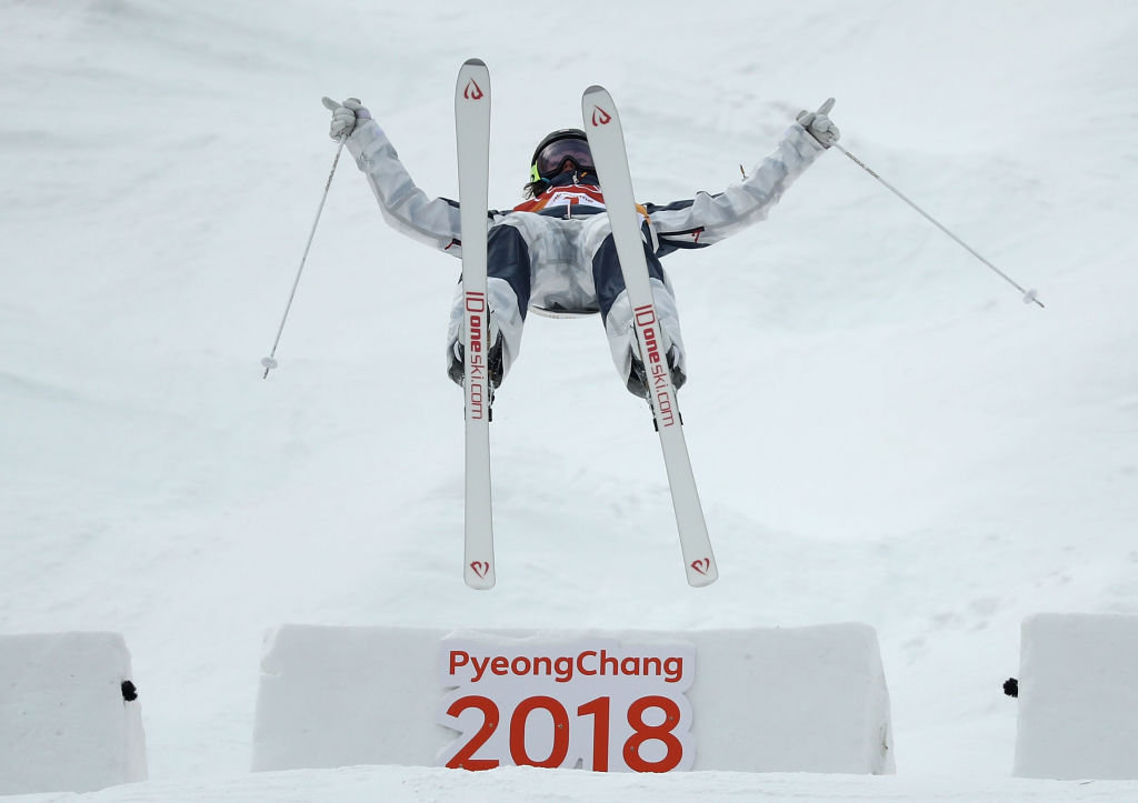 Jaelin Kauf competes during the moguls qualification round at the 2018 Winter Olympic Games at Phoenix Snow Park on Friday. (Getty Images - Ryan Pierse)