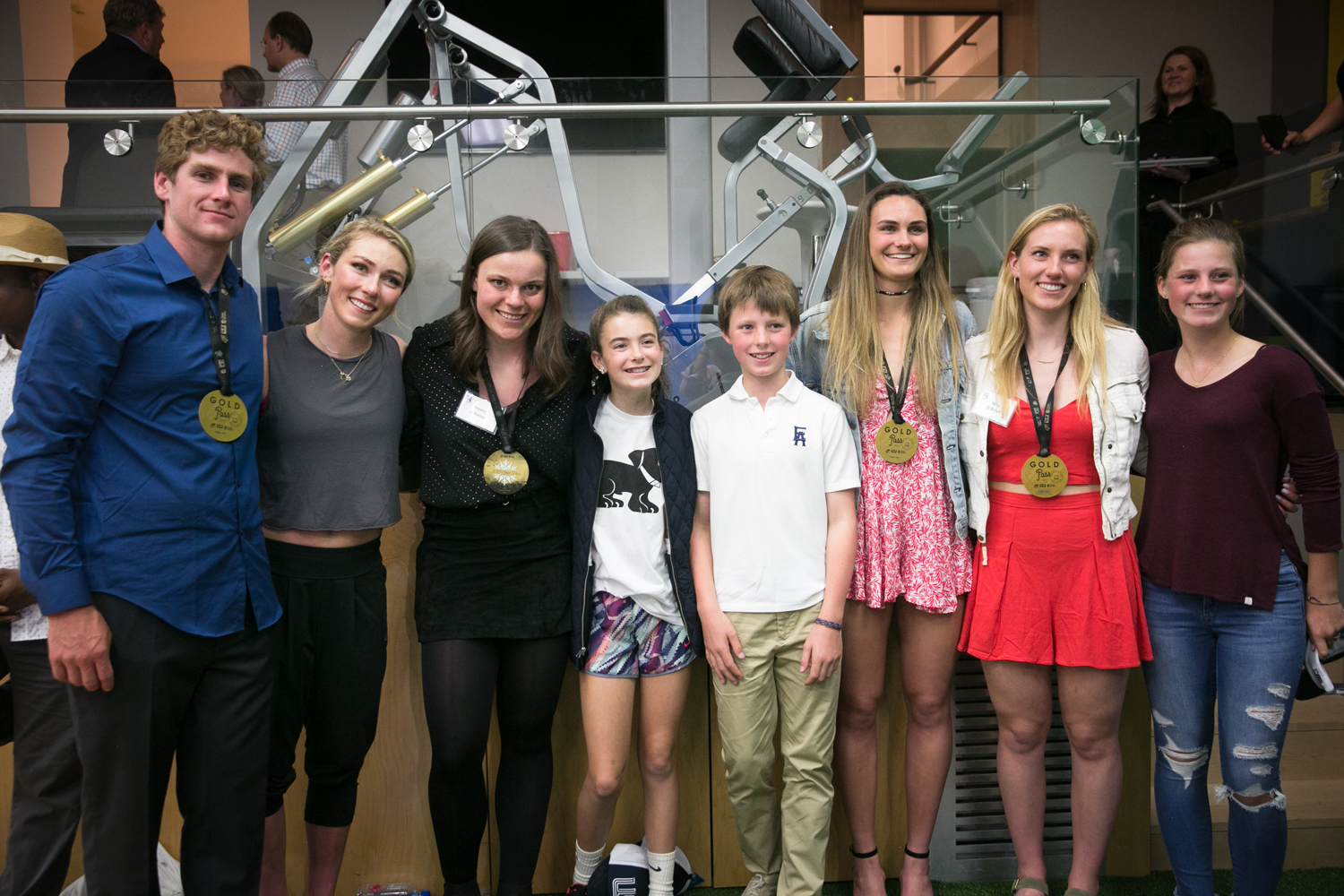 Alpine squad poses with their fans.