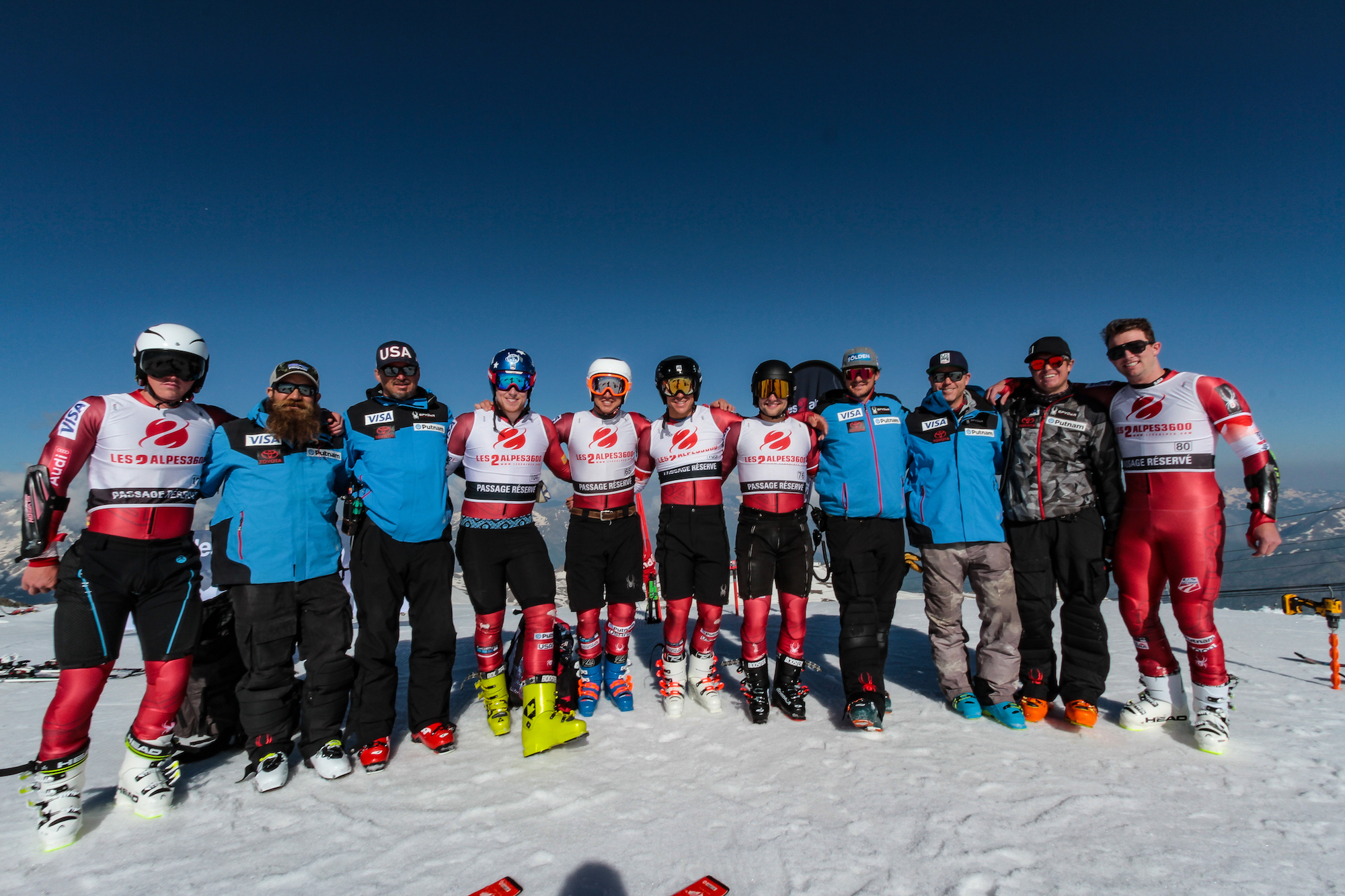 Men's Europa Cup Team in Les Deux Alpes, France
