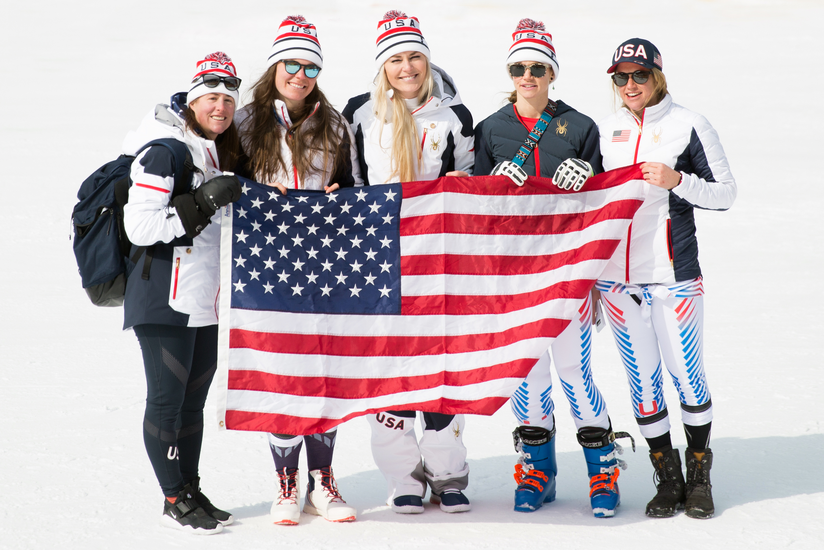 2018 Olympic Winer Games women's speed team. 