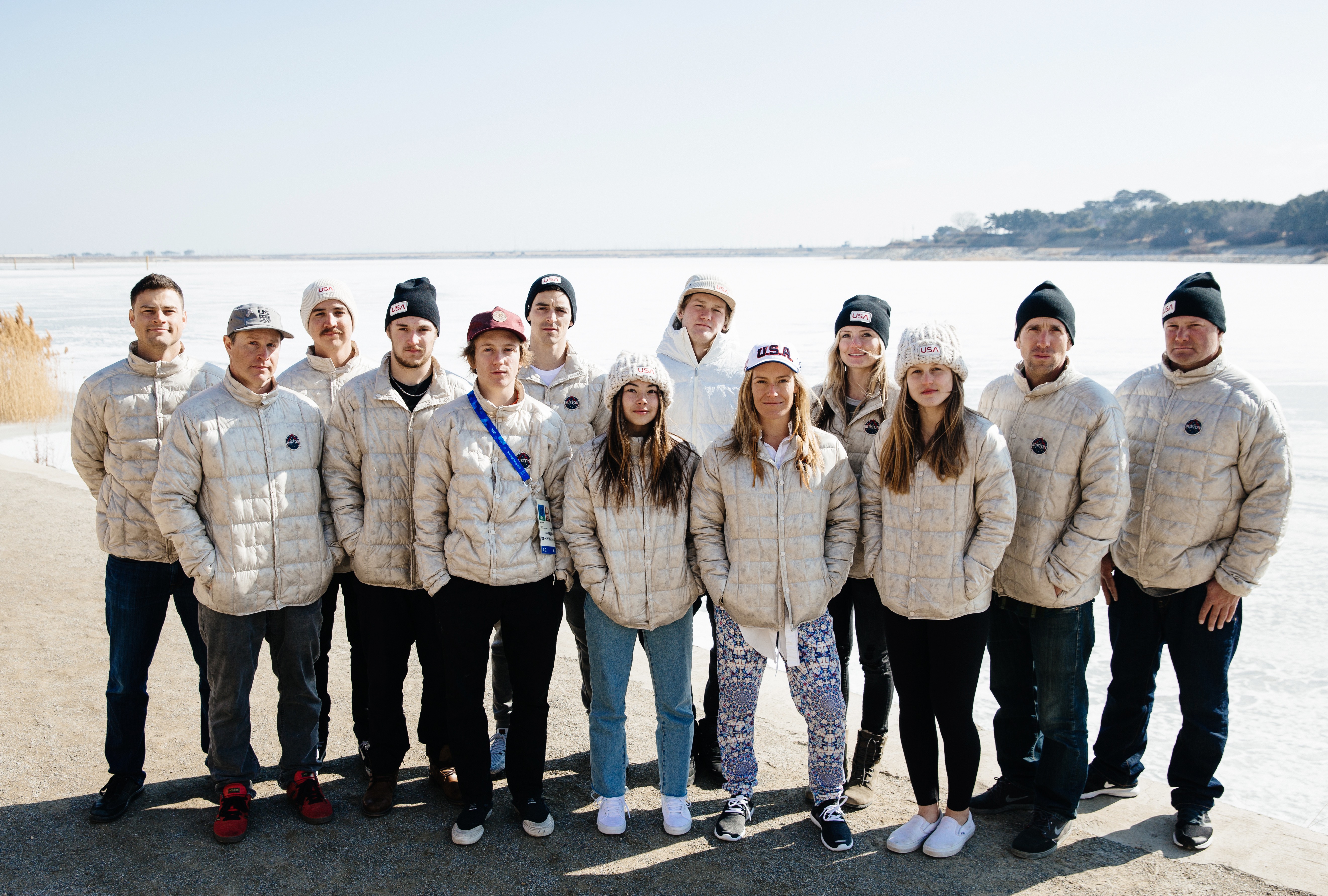 U.S. Snowboard Team athletes and staff in PyeongChang (U.S. Ski &amp; Snowboard).