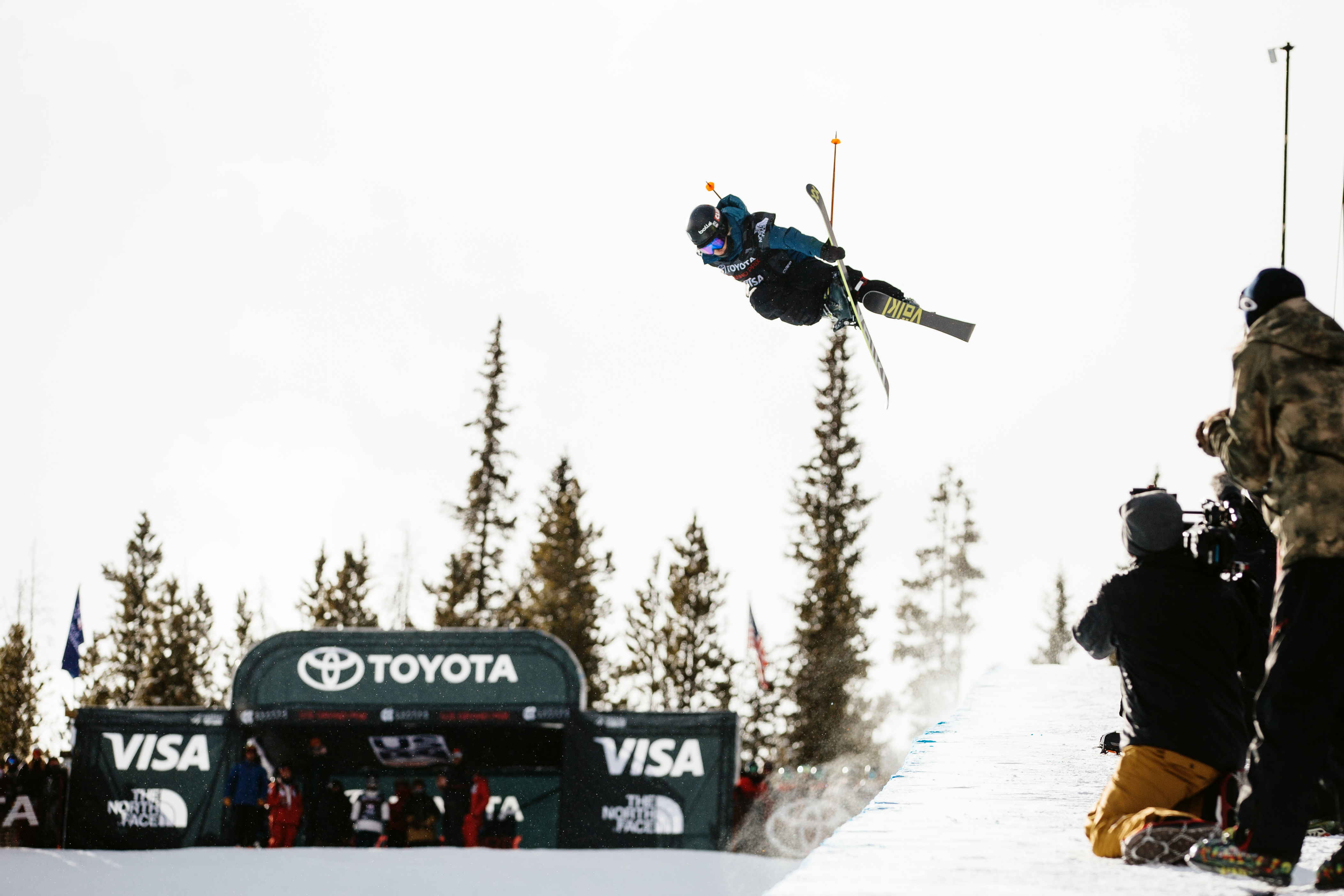 Maddie Bowman airborne at the 2017 Toyota U.S. Grand Prix at Copper.