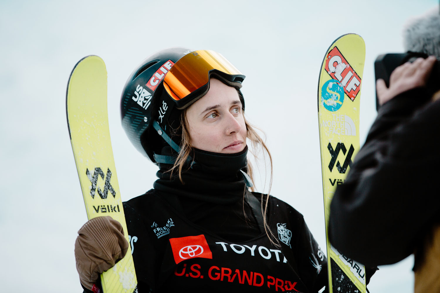 Maddie Bowman watching her score.