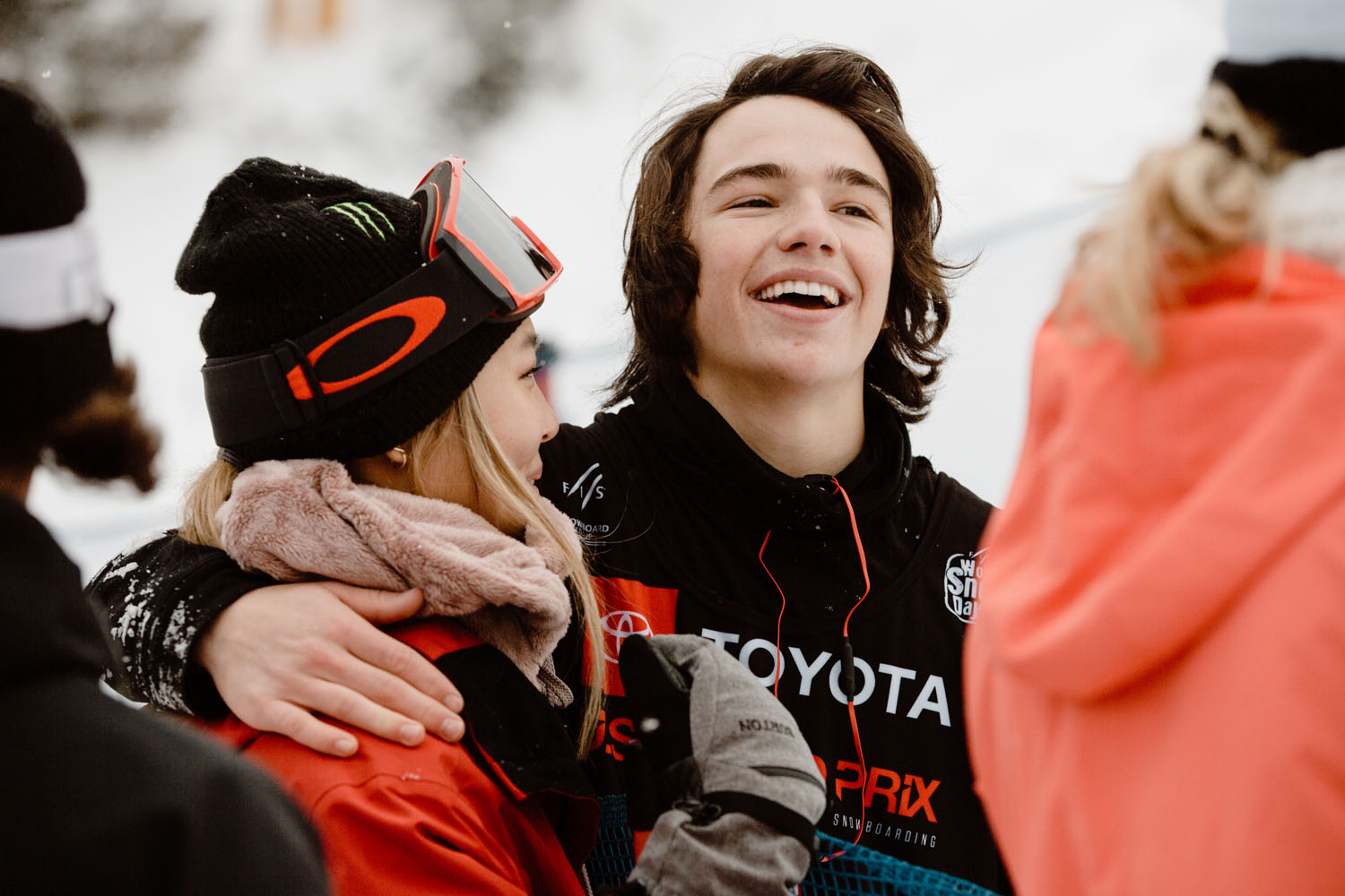 Chloe Kim and Toby Miller at Copper Mountain