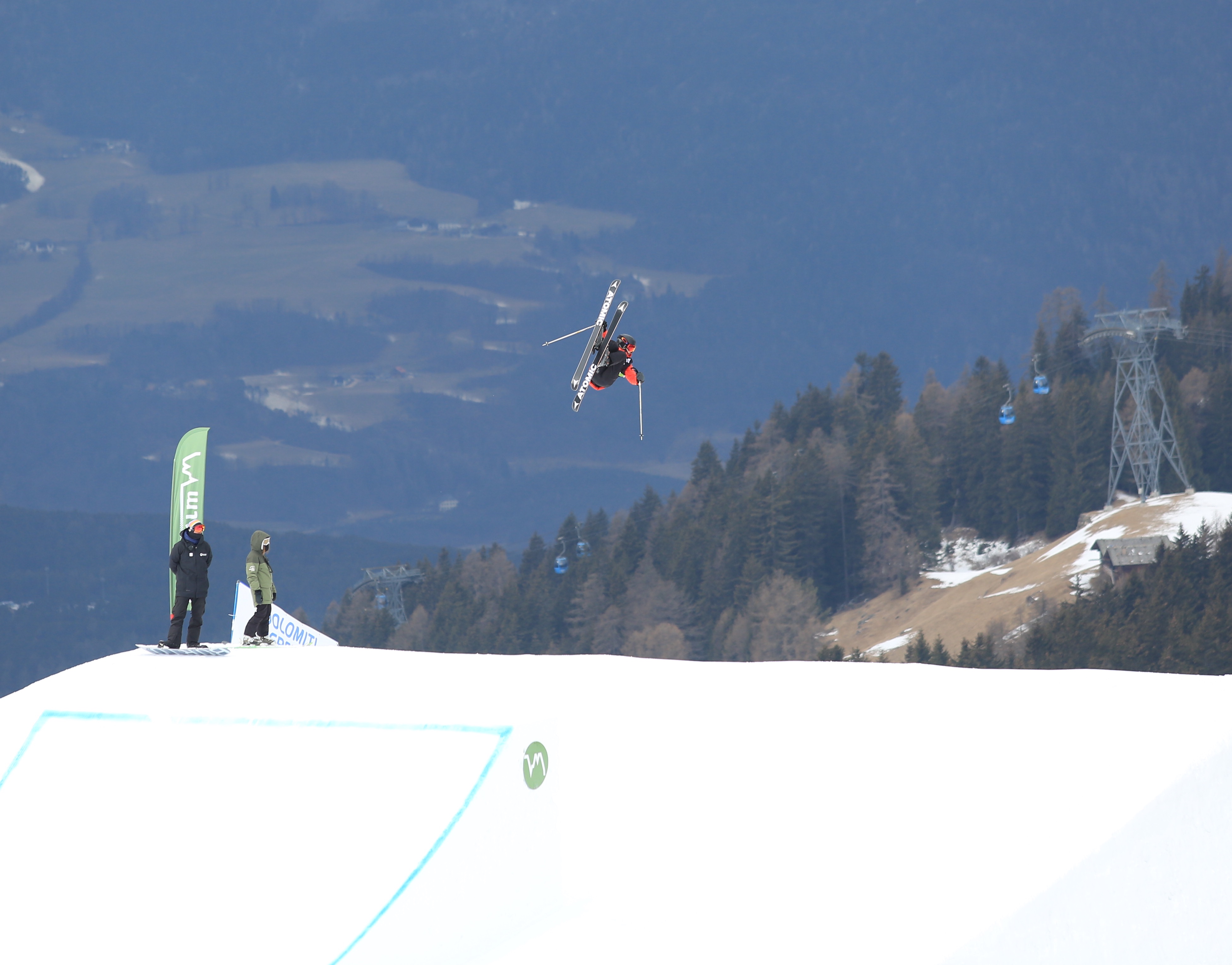 Eileen Gu in the air