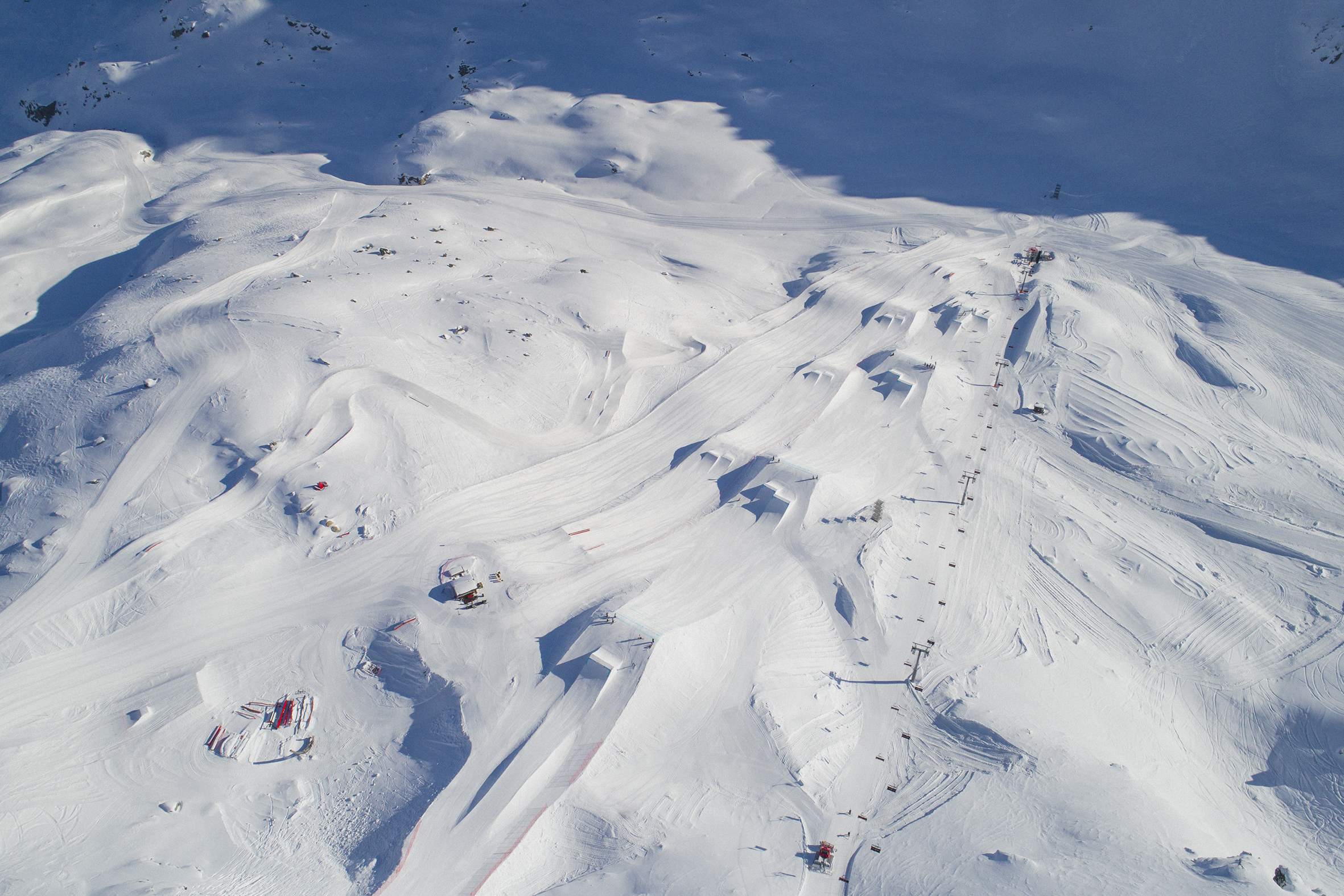 Aerial view of course