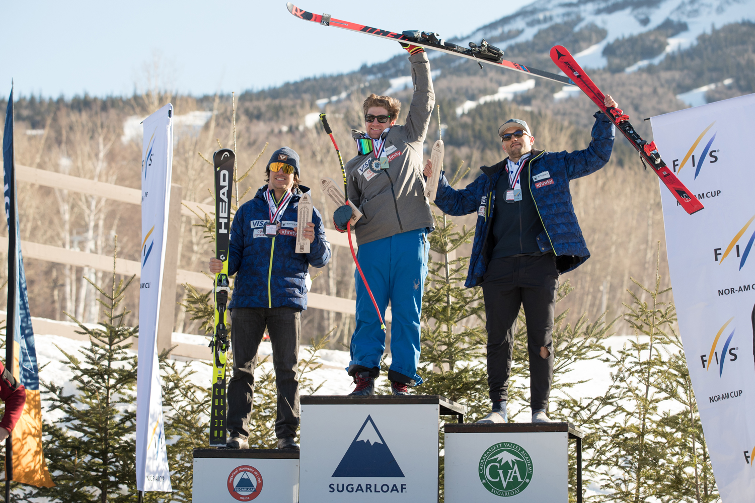Men's podium