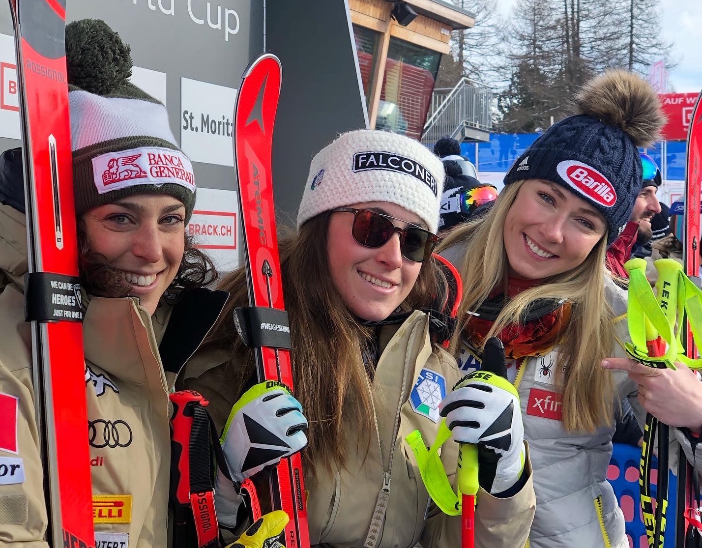 The St. Moritz Super-G Podium