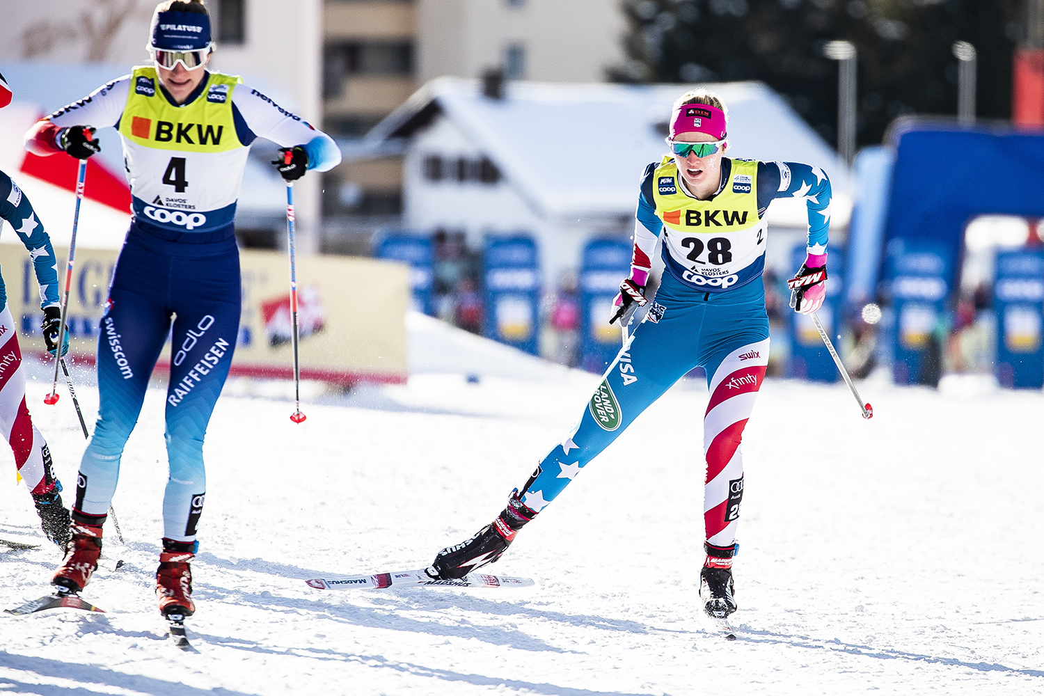 Haily Swirbul qualified 28th to make her first World Cup sprint heats Saturday. 