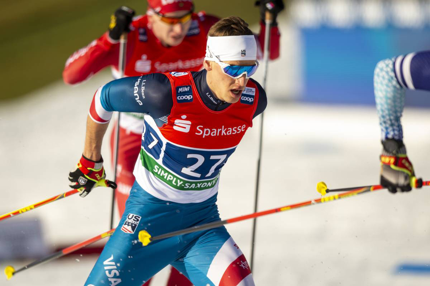 Kevin Bolger and JC Schoonmaker finished 11th in the semi-finals. (www.nordicfocus.com. © Thibaut/NordicFocus)