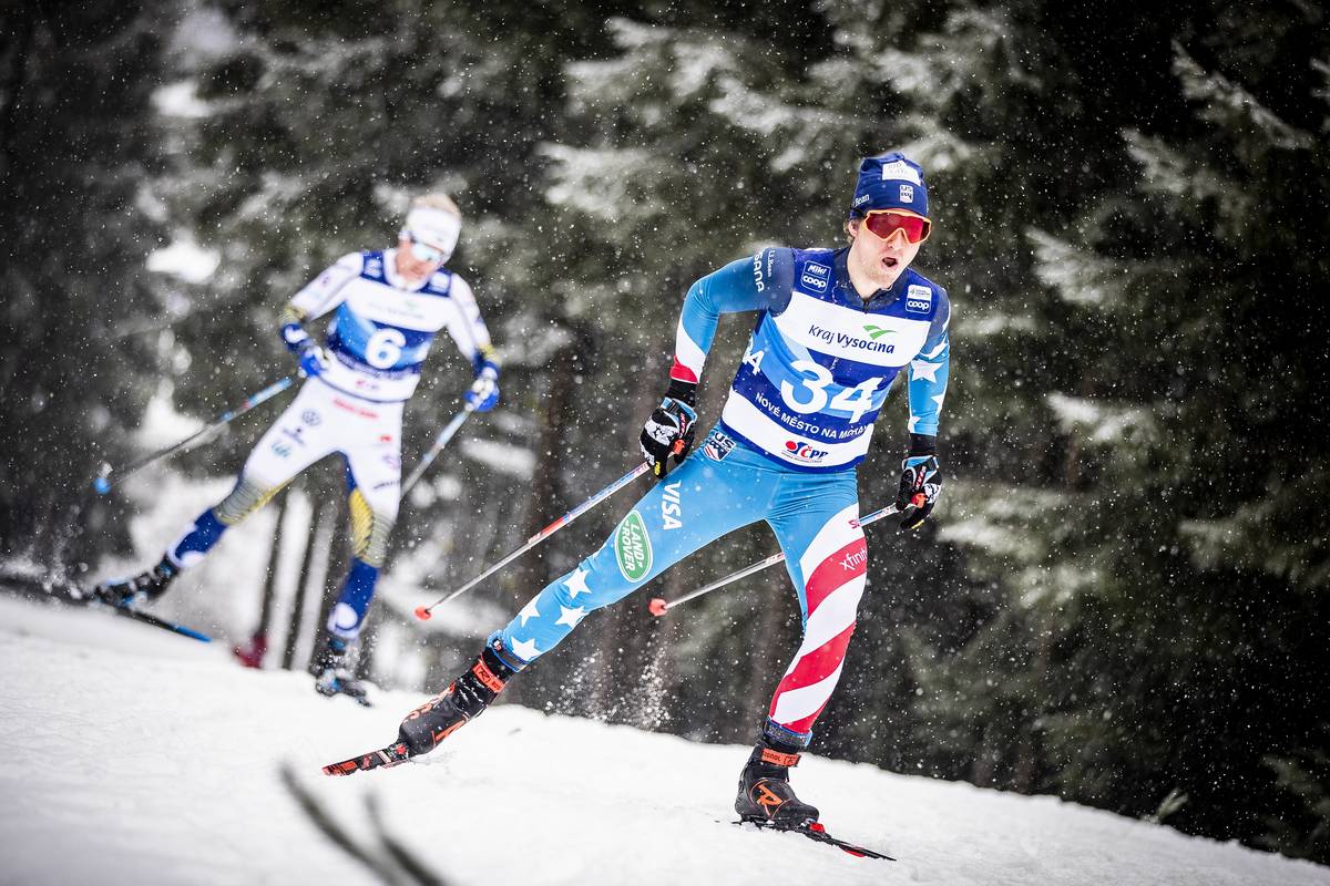 David Norris was the top U.S. men's finisher in 27th Saturday. (www.nordicfocus.com. © Modica/NordicFocus.)