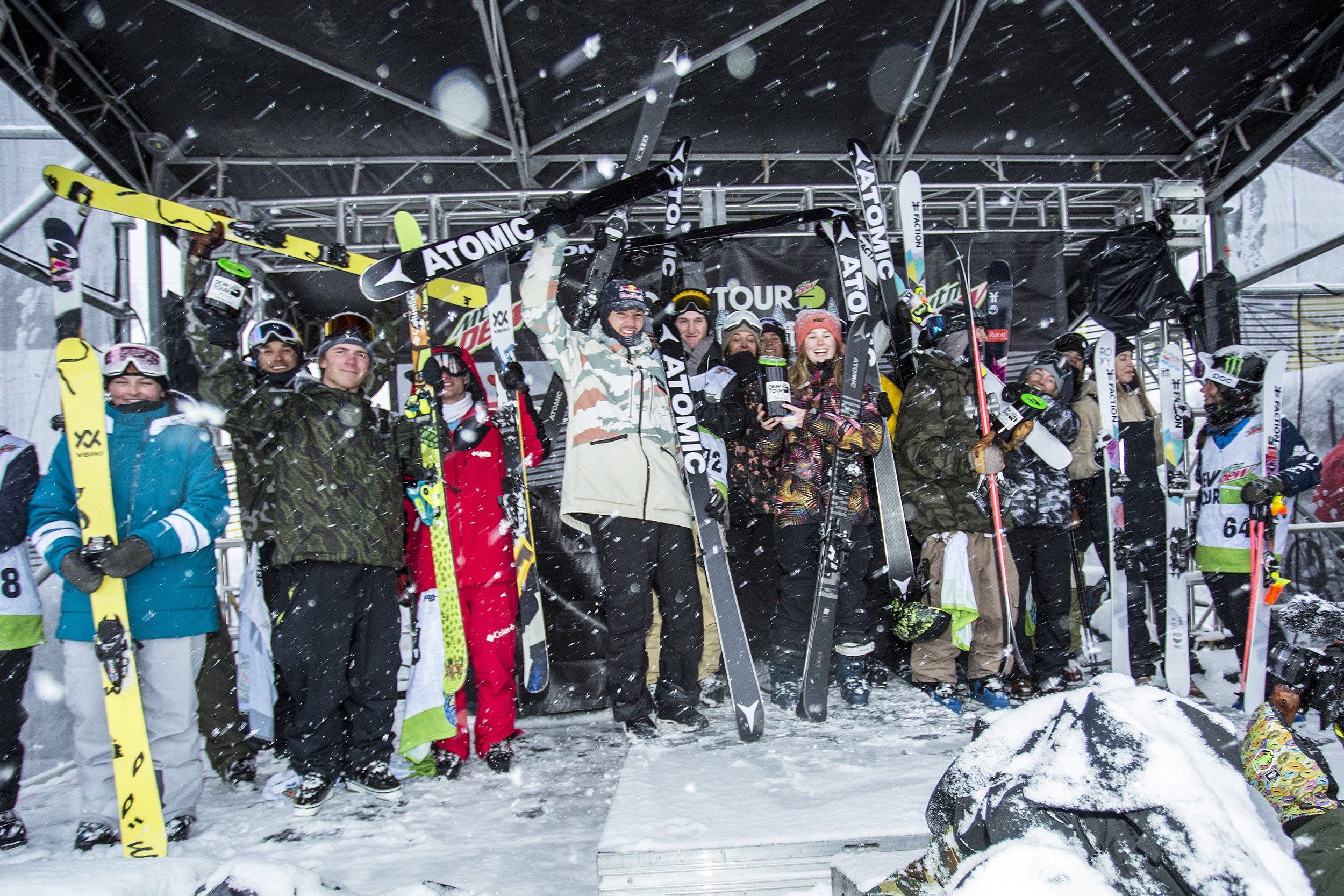Dew Tour Ski podium