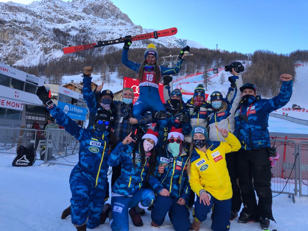 Breezy Johnson First Podium