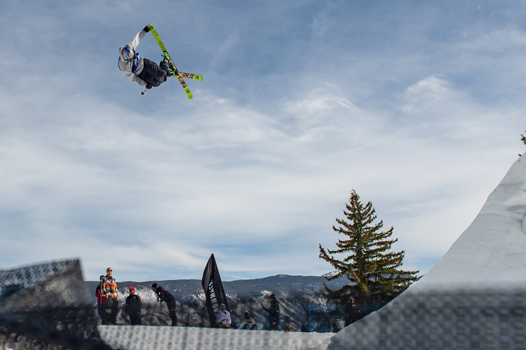 Nick Goepper competing in slopestyle
