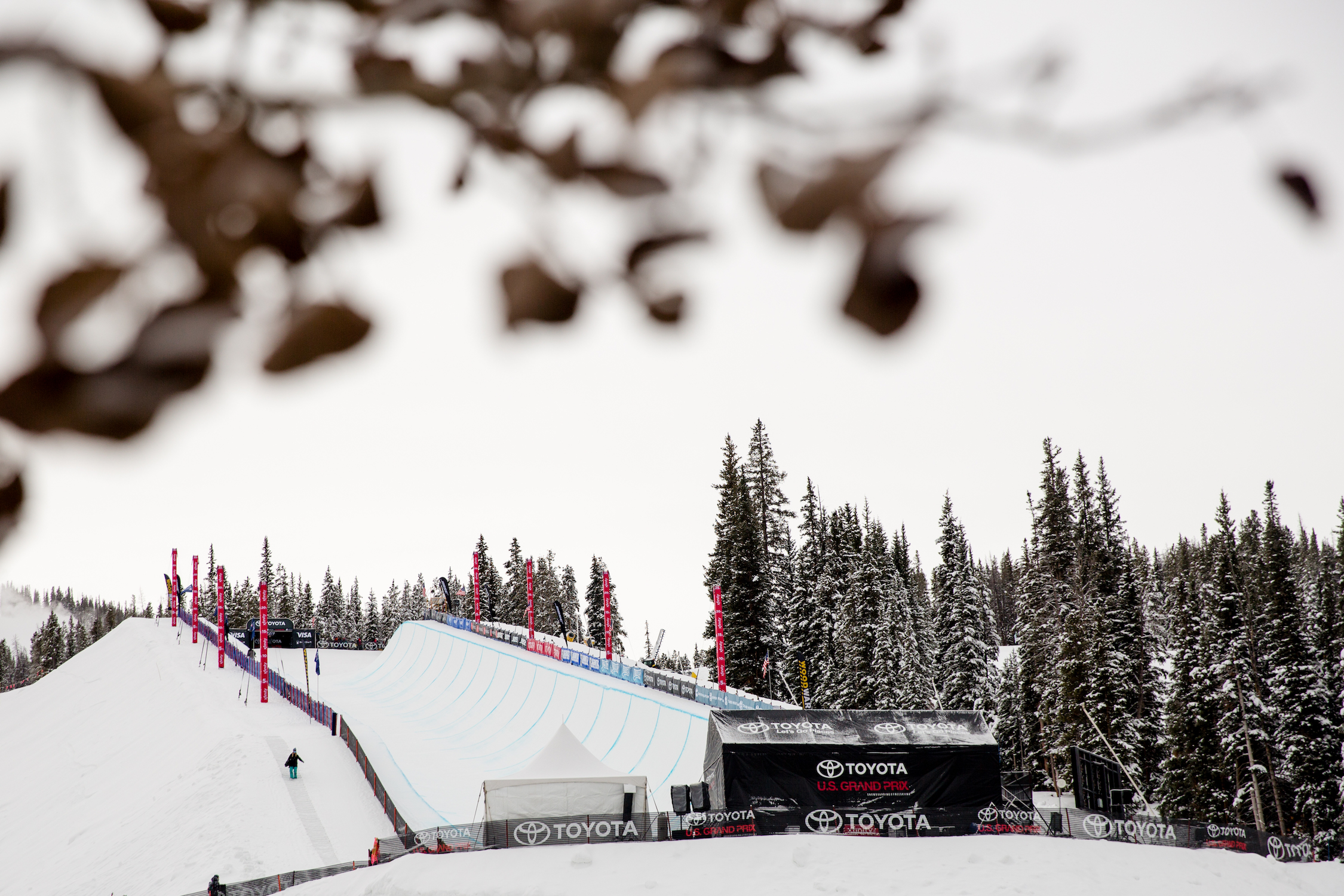 The halfpipe venue at Copper Mountain