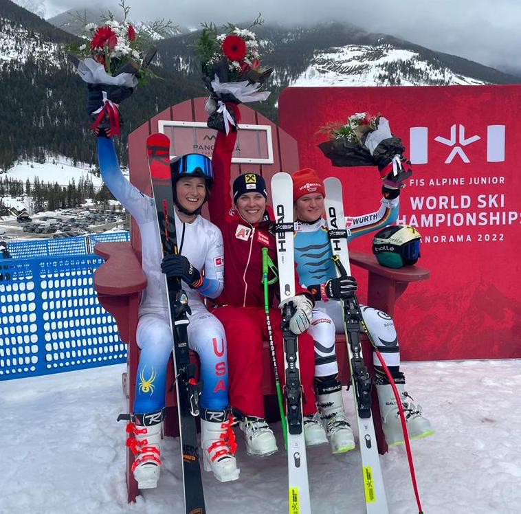 Junior Worlds Downhill Podium