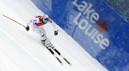 Lindsey Vonn DH training at Lake Louise Tuesday, Nov. 29.