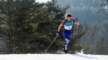 Jessica Diggins finished seventh in the final event of the 2018 Olympic Winter Games Sunday in PyeongChang, South Korea. (Getty Images - Quinn Rooney)